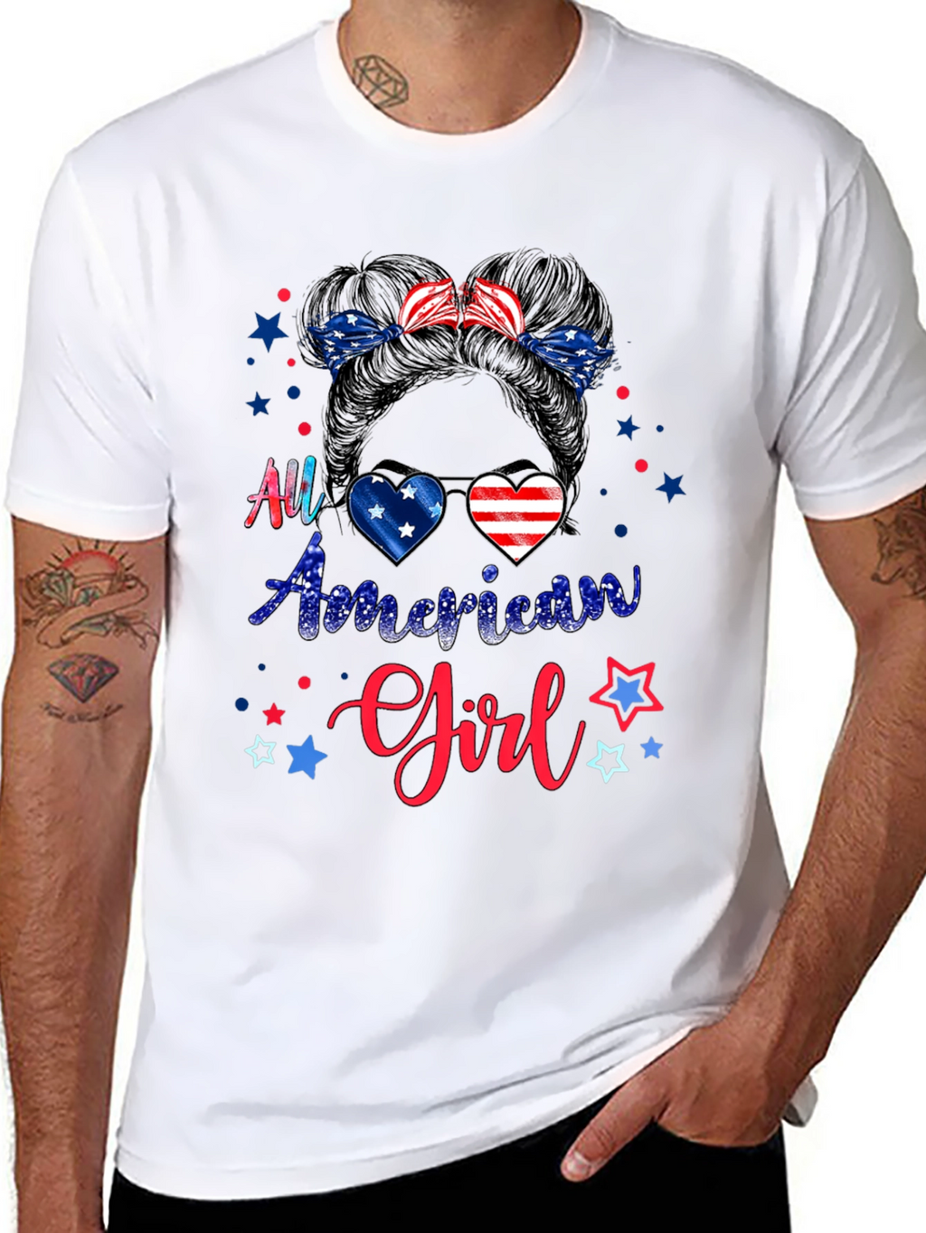 All American Girl Patriotic T-Shirt