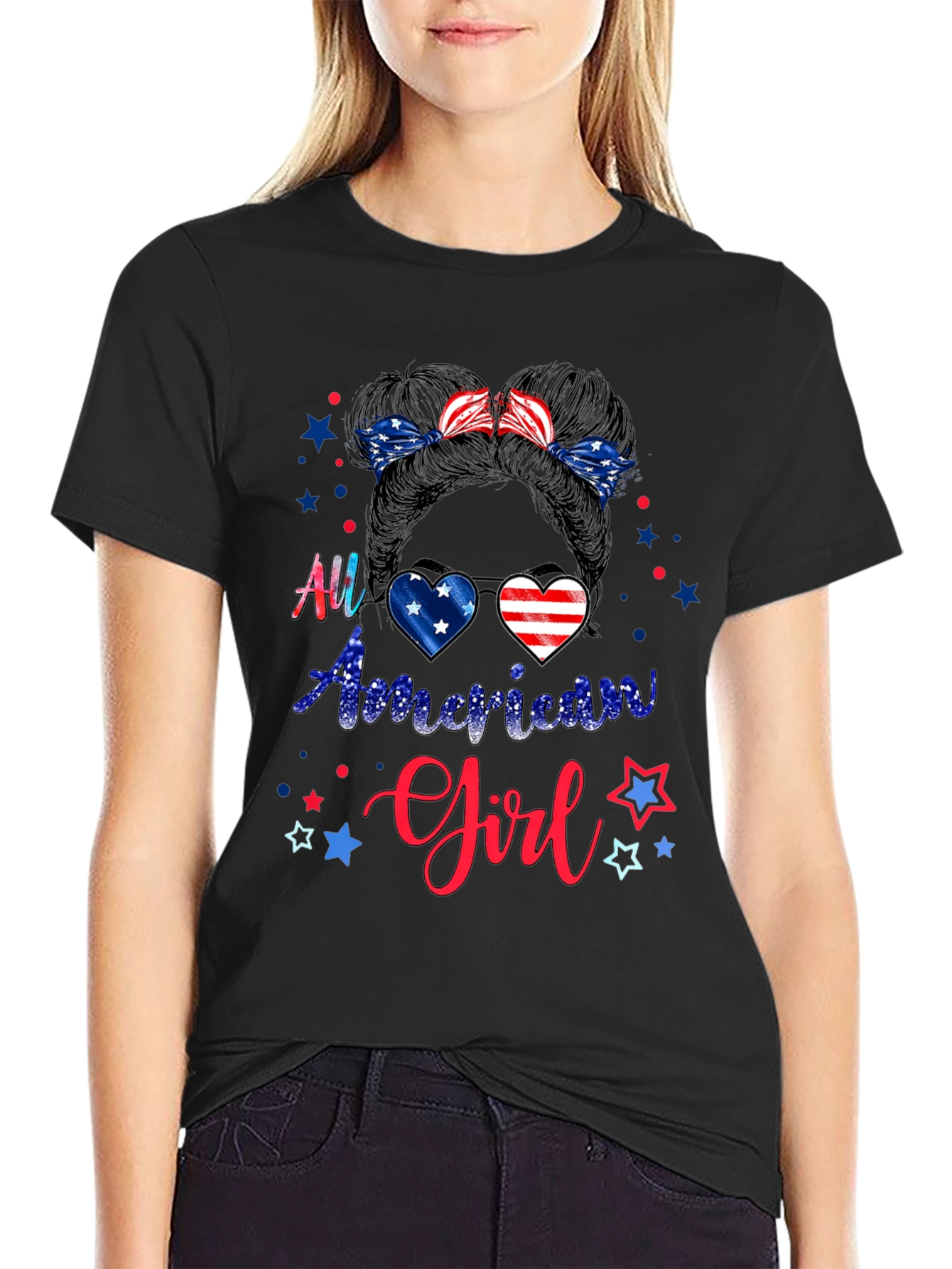 All American Girl Patriotic T-Shirt