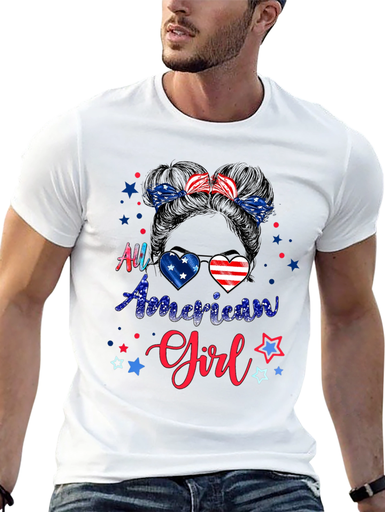 All American Girl Patriotic T-Shirt