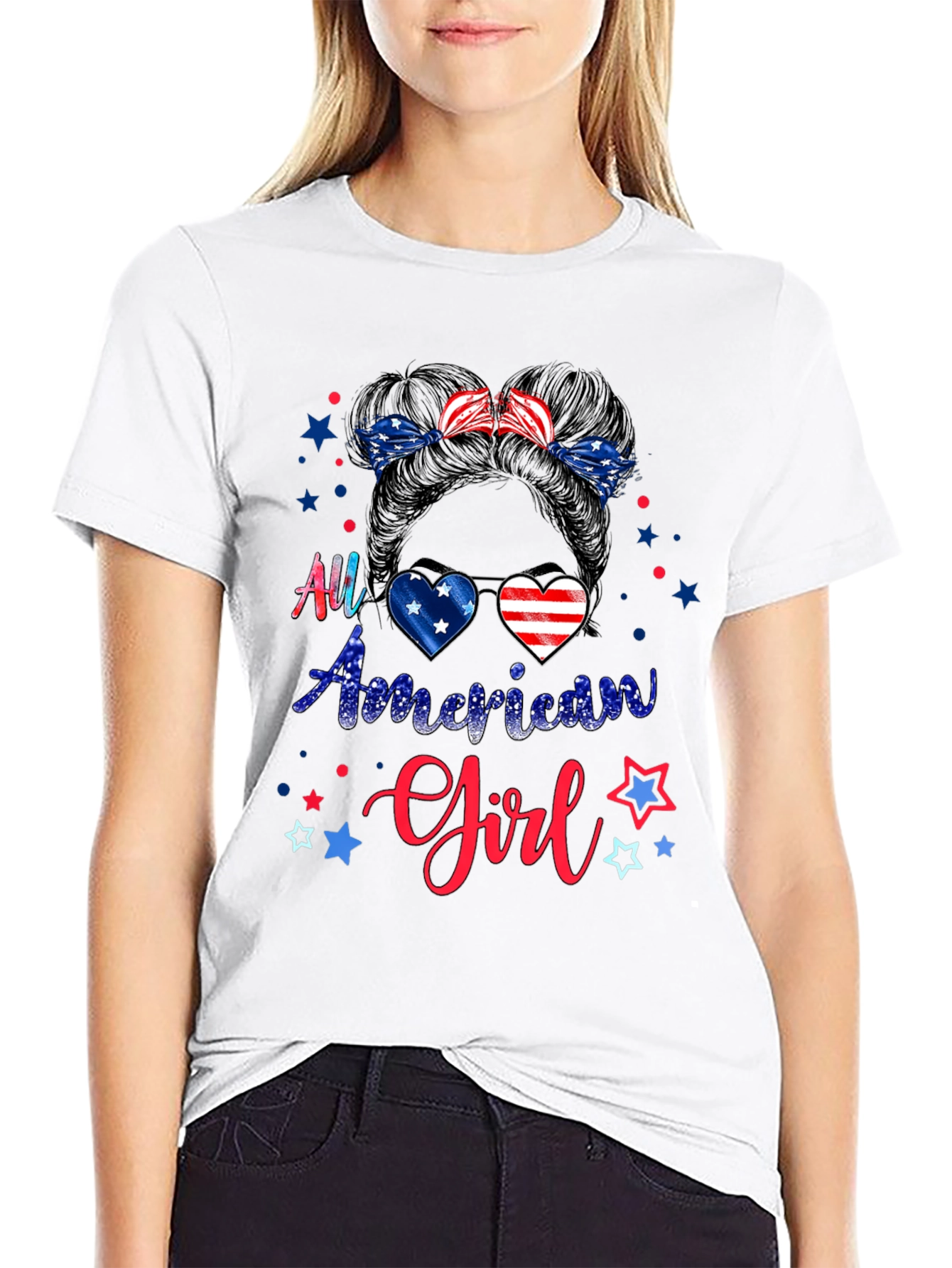 All American Girl Patriotic T-Shirt