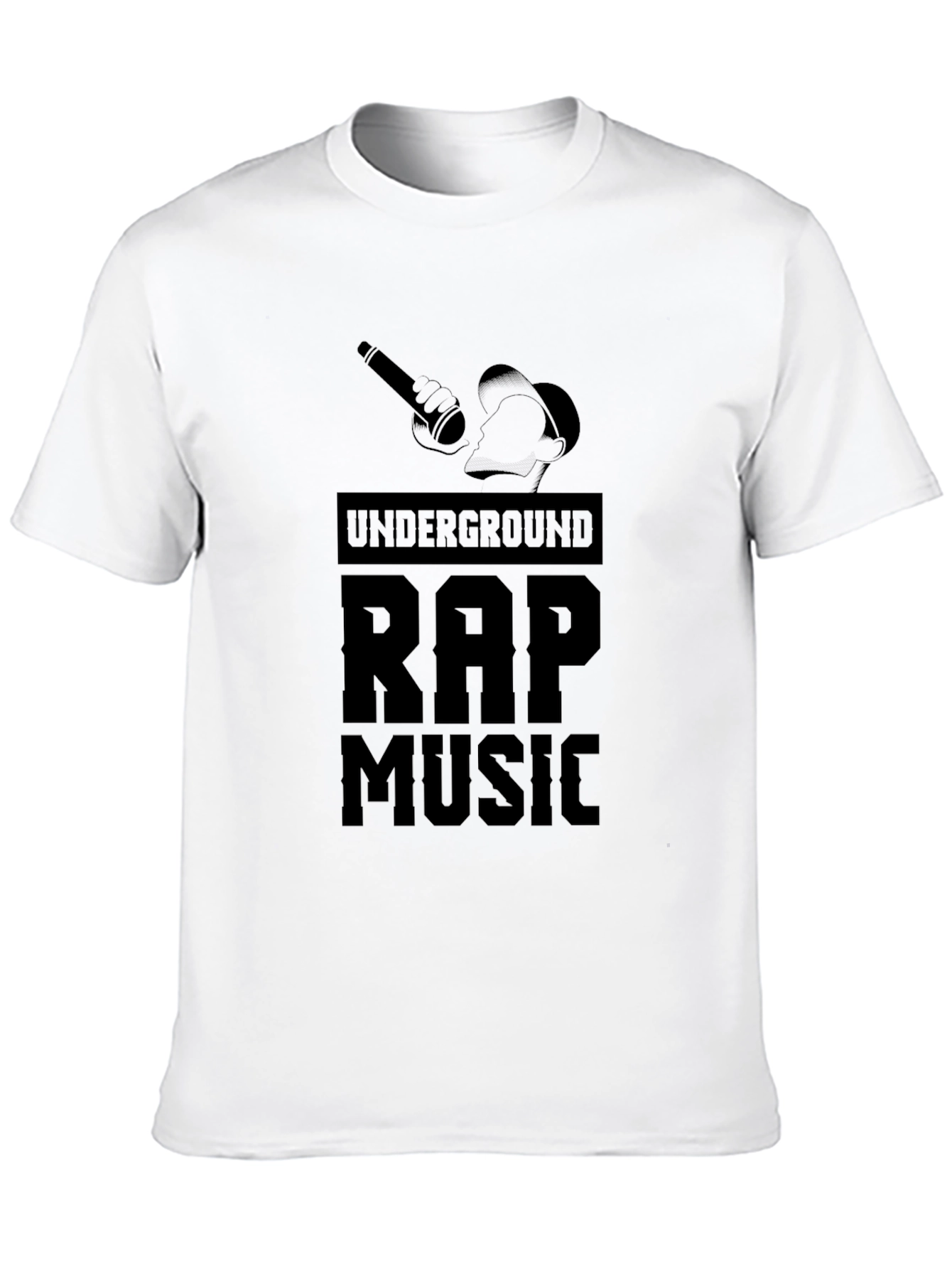 Underground Rap Music Black Graphic Tee