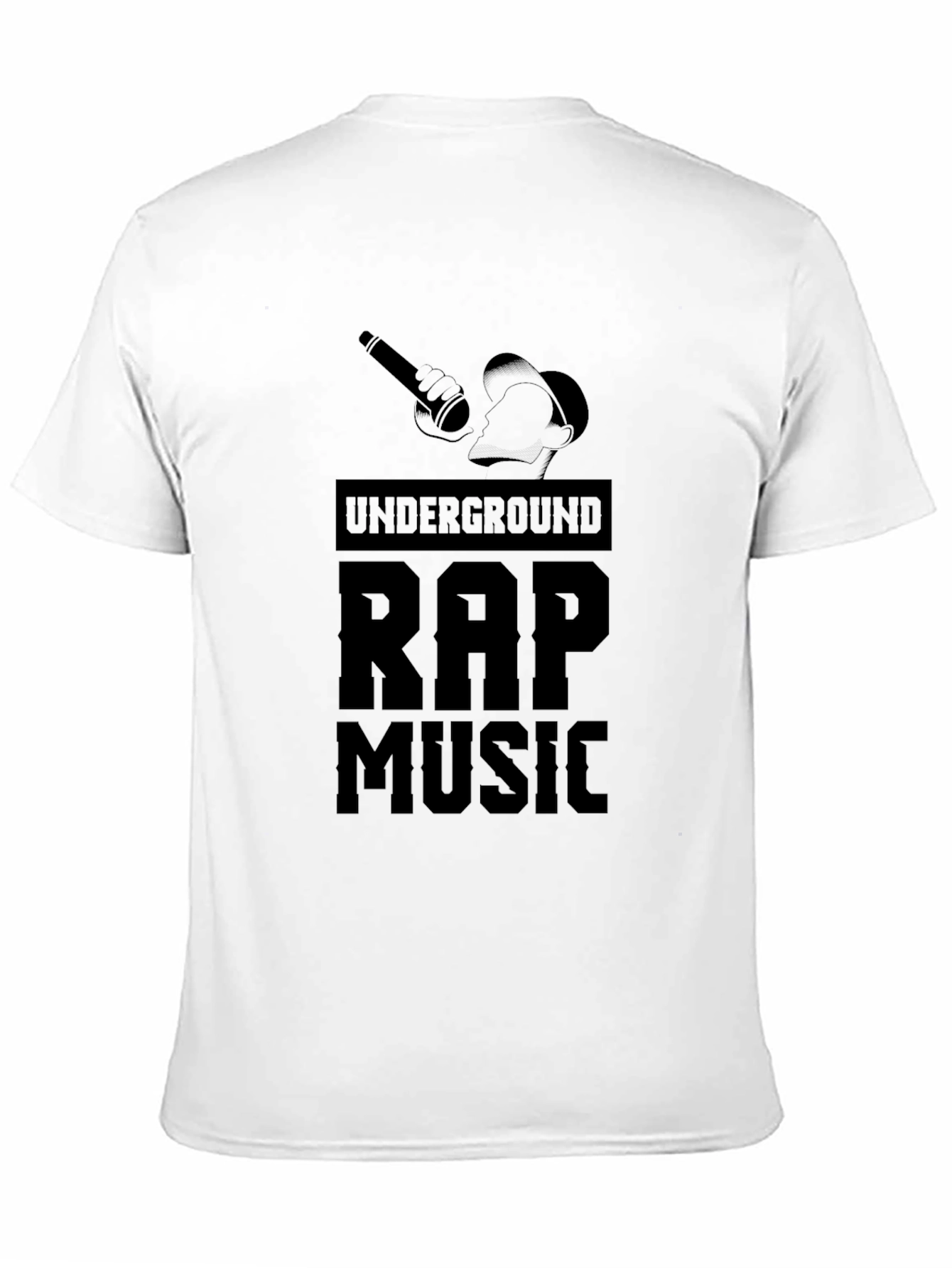 Underground Rap Music Black Graphic Tee