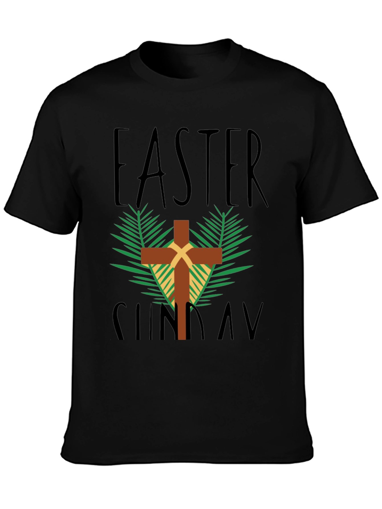 Easter Sunday Cross Graphic T-Shirt
