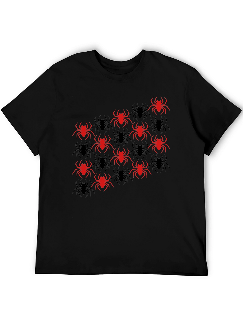 Spider Graphic T-Shirt - Red & Black Design