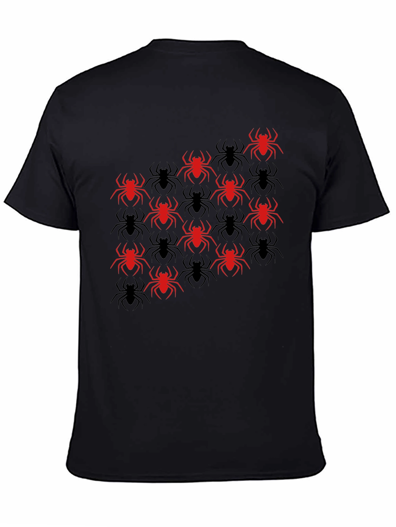 Spider Graphic T-Shirt - Red & Black Design