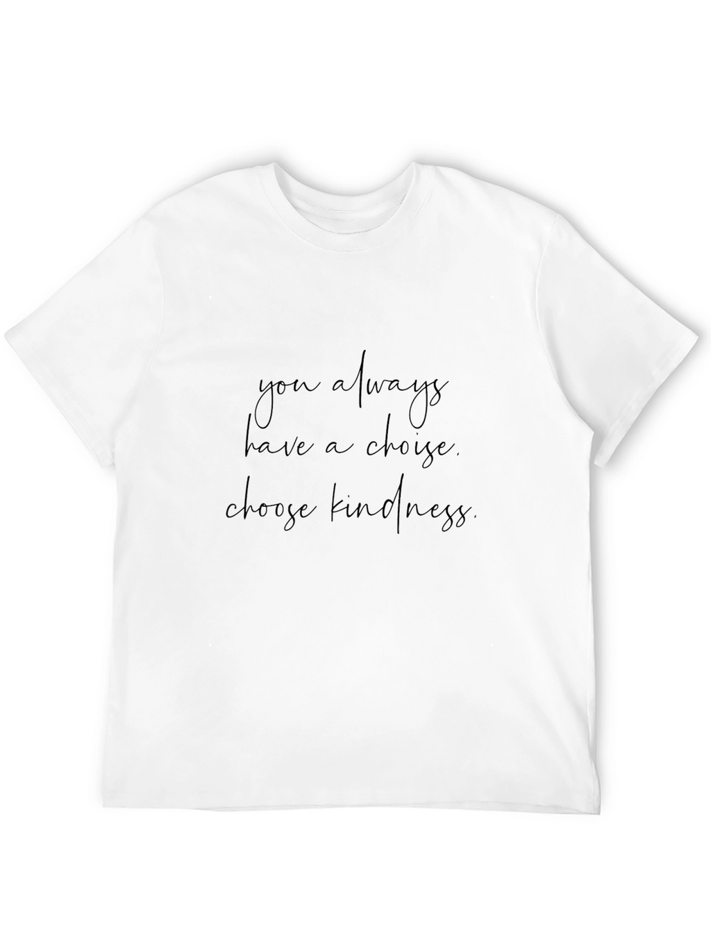 Choose Kindness Graphic Tee - Soft Black T-Shirt