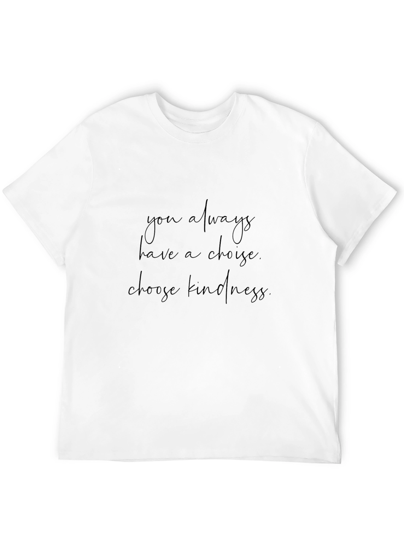 Choose Kindness Graphic Tee - Soft Black T-Shirt