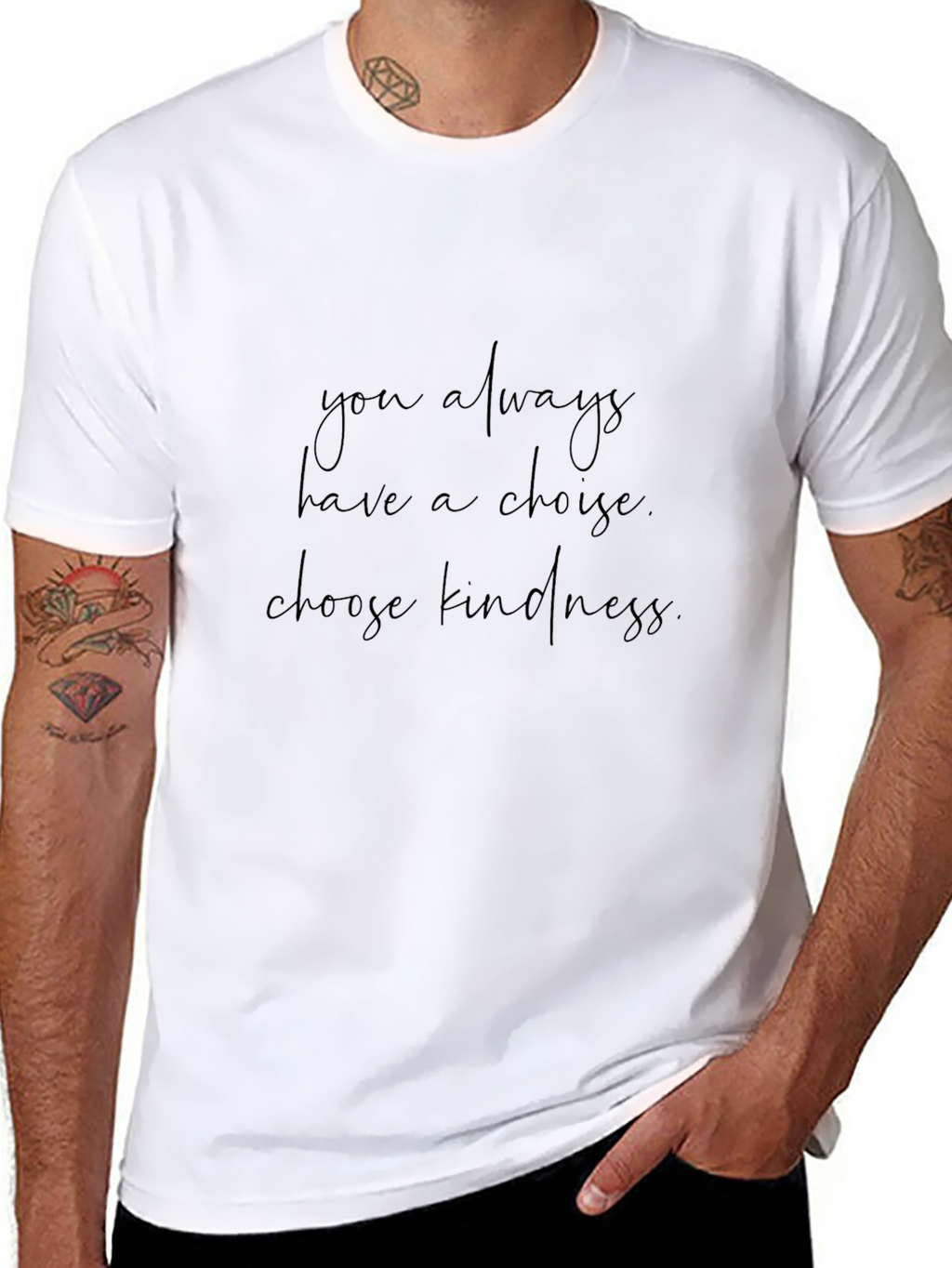 Choose Kindness Graphic Tee - Soft Black T-Shirt