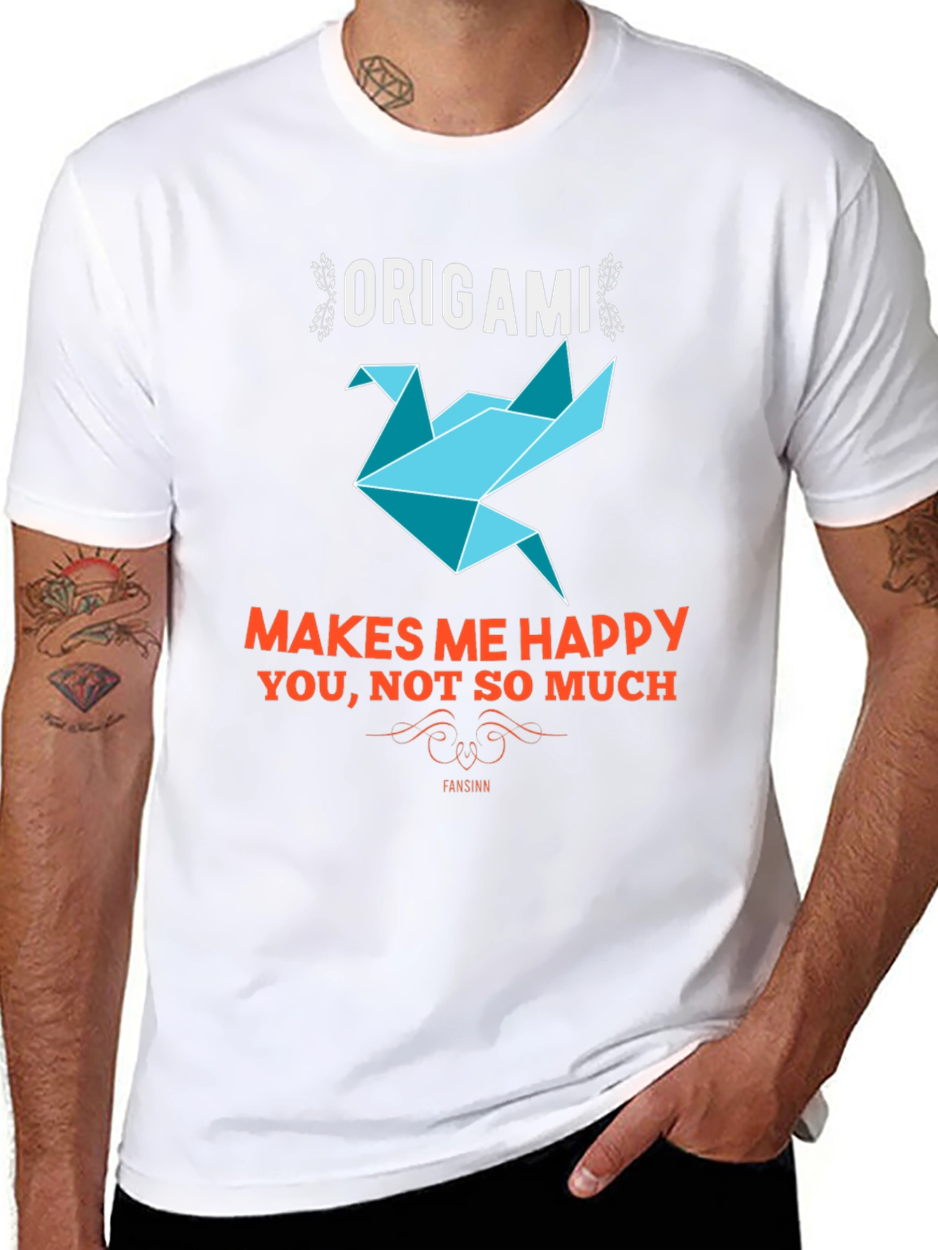 Origami Makes Me Happy Graphic Tee