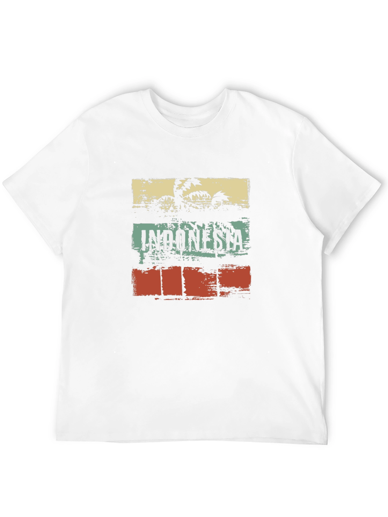 Indonesia Retro Palm Tree T-Shirt