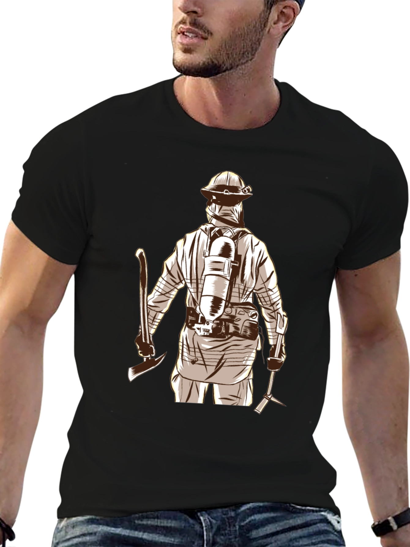 Firefighter Axe Graphic Tee