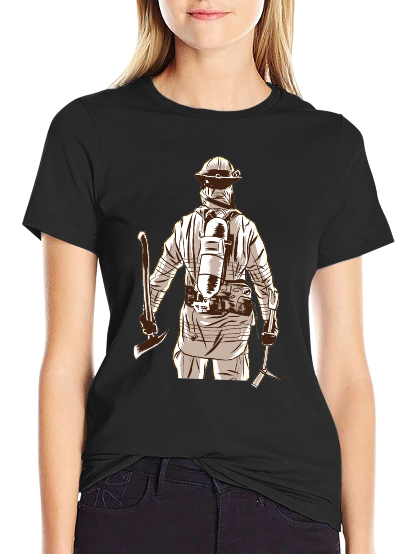 Firefighter Axe Graphic Tee