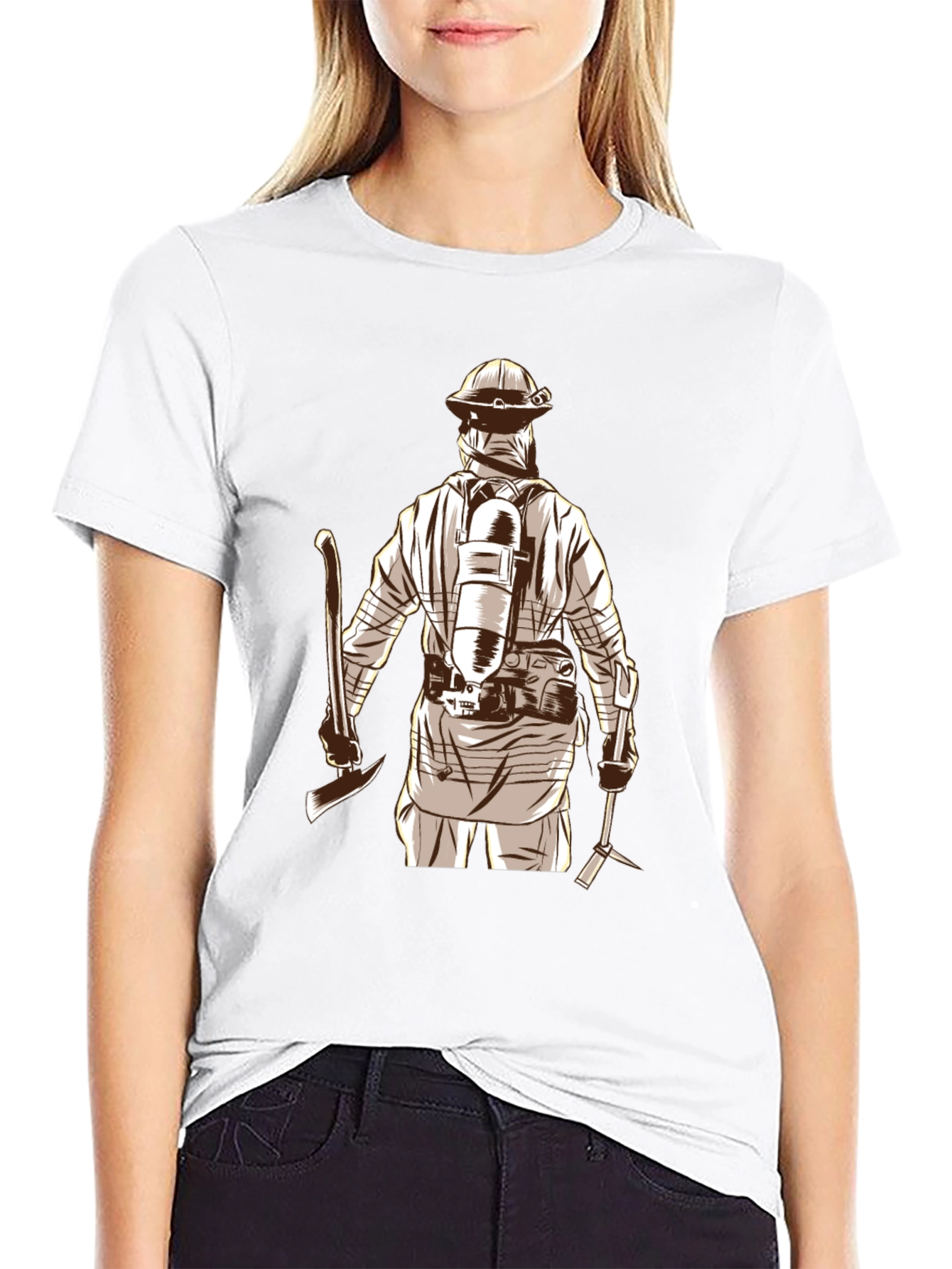 Firefighter Axe Graphic Tee