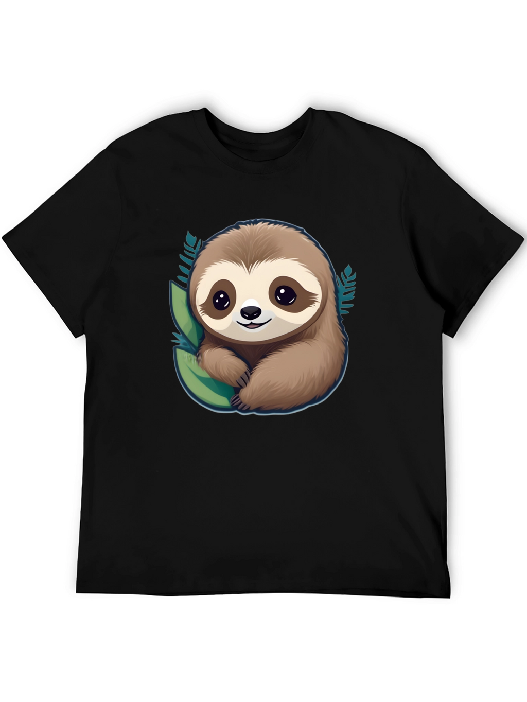 Cute Sloth Graphic Tee - Relaxed Fit