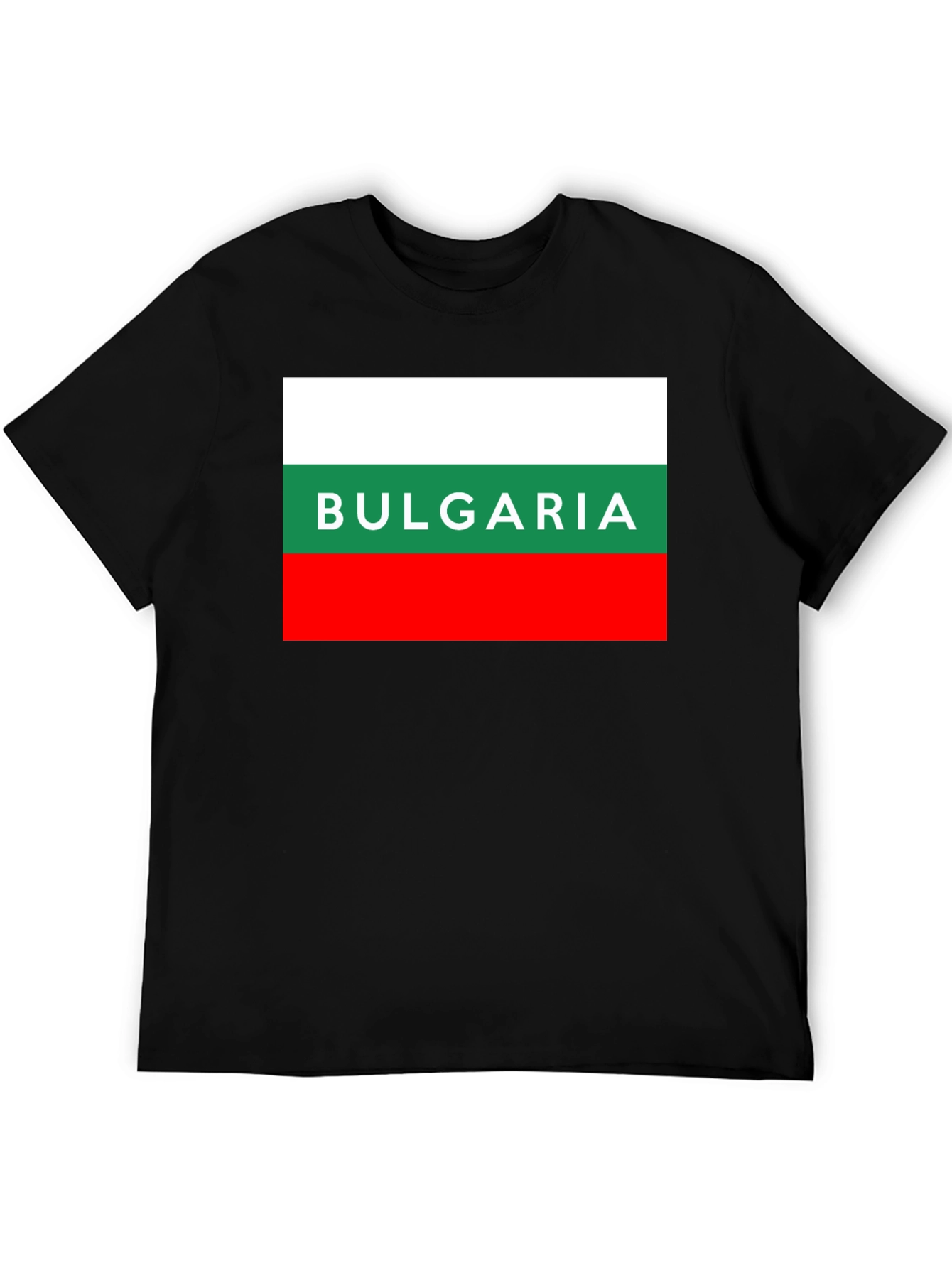 Bulgaria Flag T-Shirt - Mens Black Tee