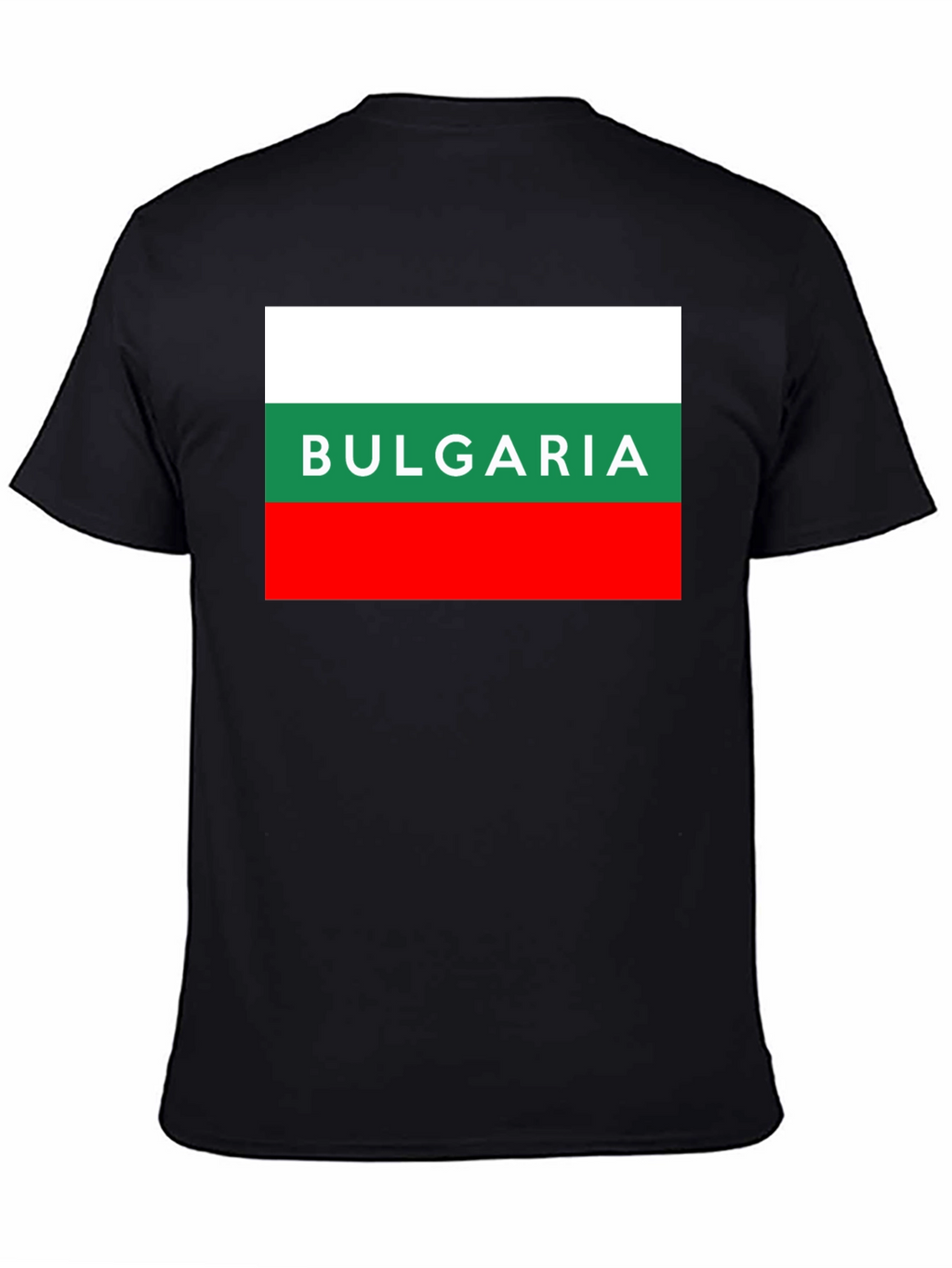 Bulgaria Flag T-Shirt - Mens Black Tee