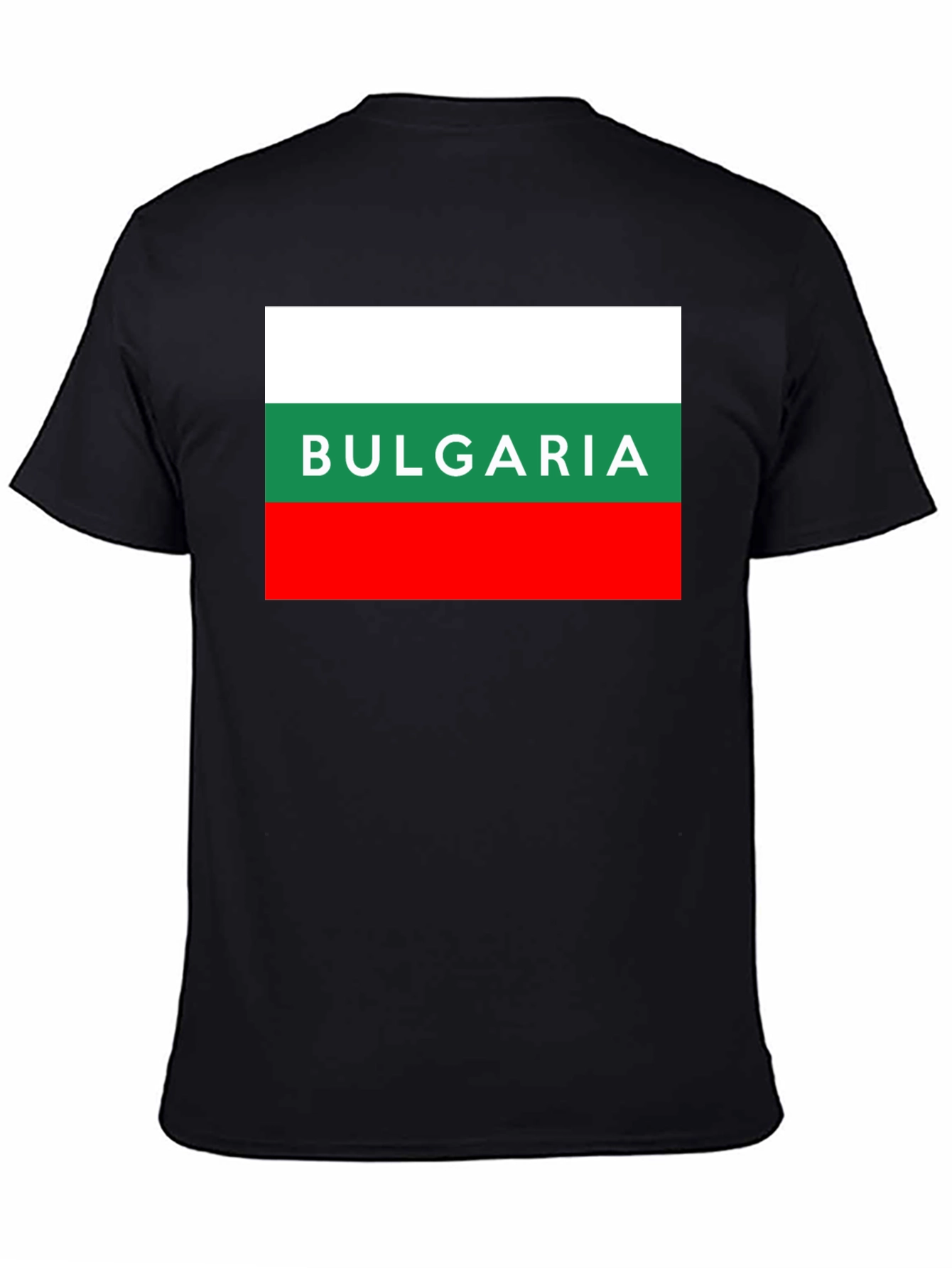 Bulgaria Flag T-Shirt - Mens Black Tee