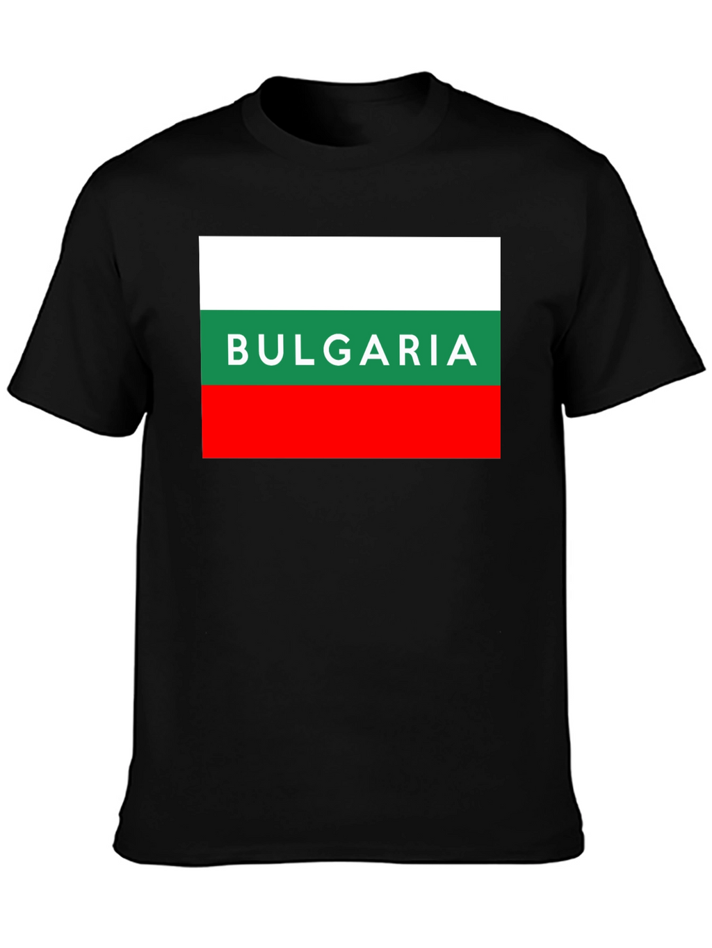 Bulgaria Flag T-Shirt - Mens Black Tee