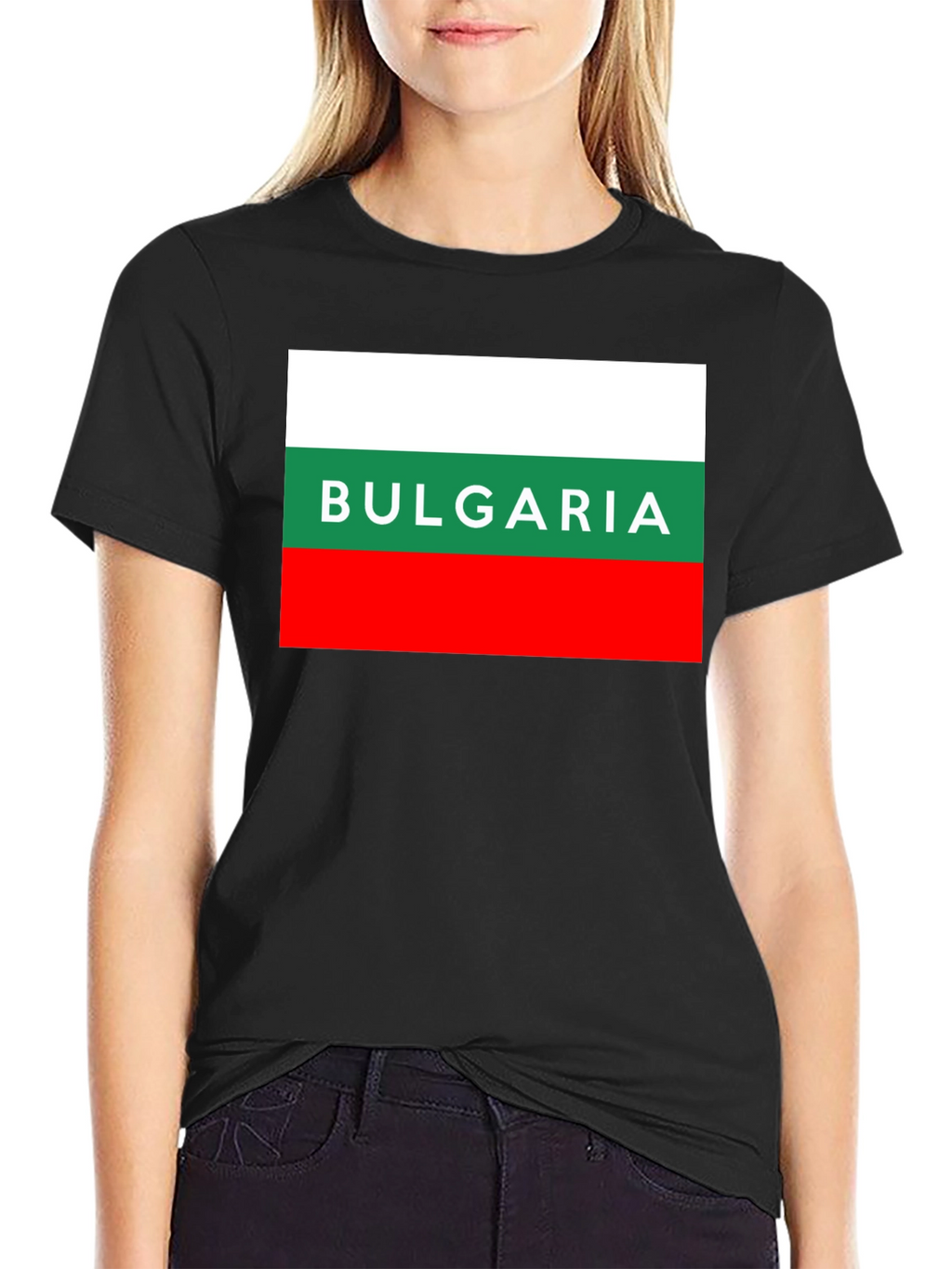 Bulgaria Flag T-Shirt - Mens Black Tee