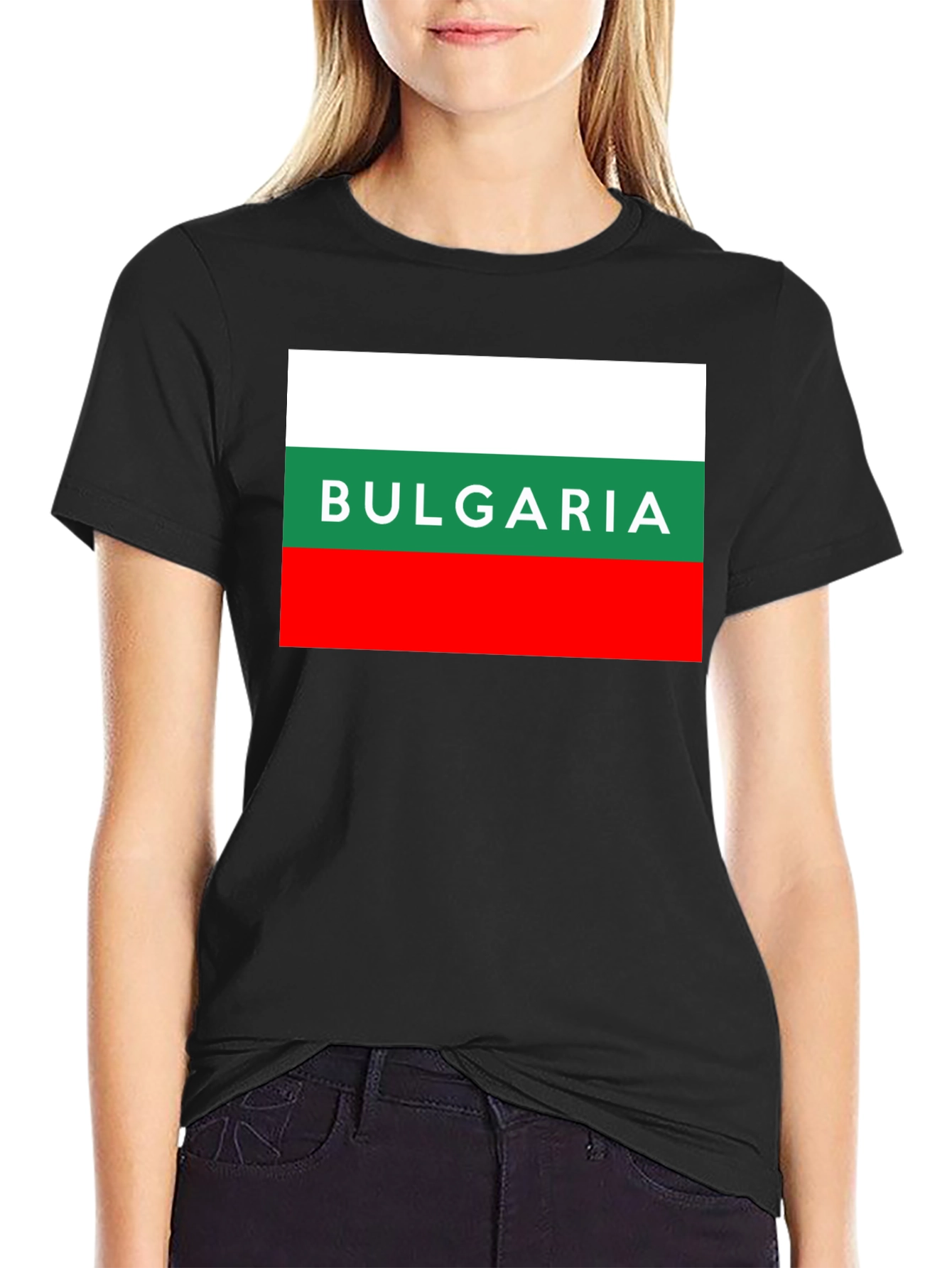 Bulgaria Flag T-Shirt - Mens Black Tee