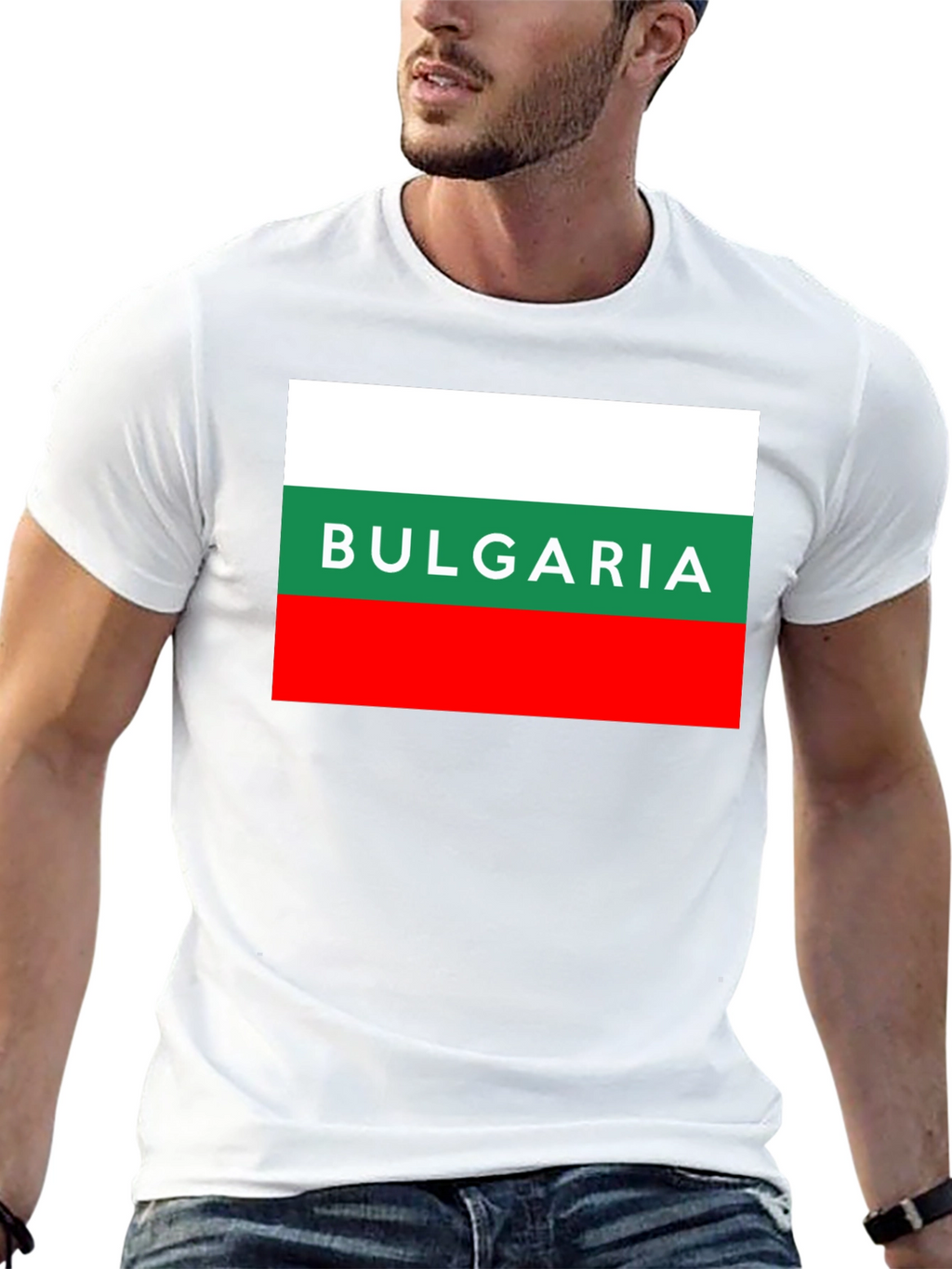 Bulgaria Flag T-Shirt - Mens Black Tee