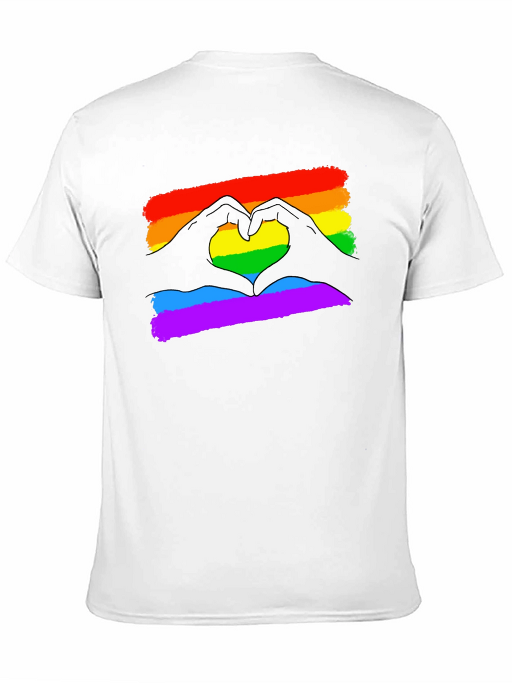 Pride Love Heart Gesture T-Shirt - Black
