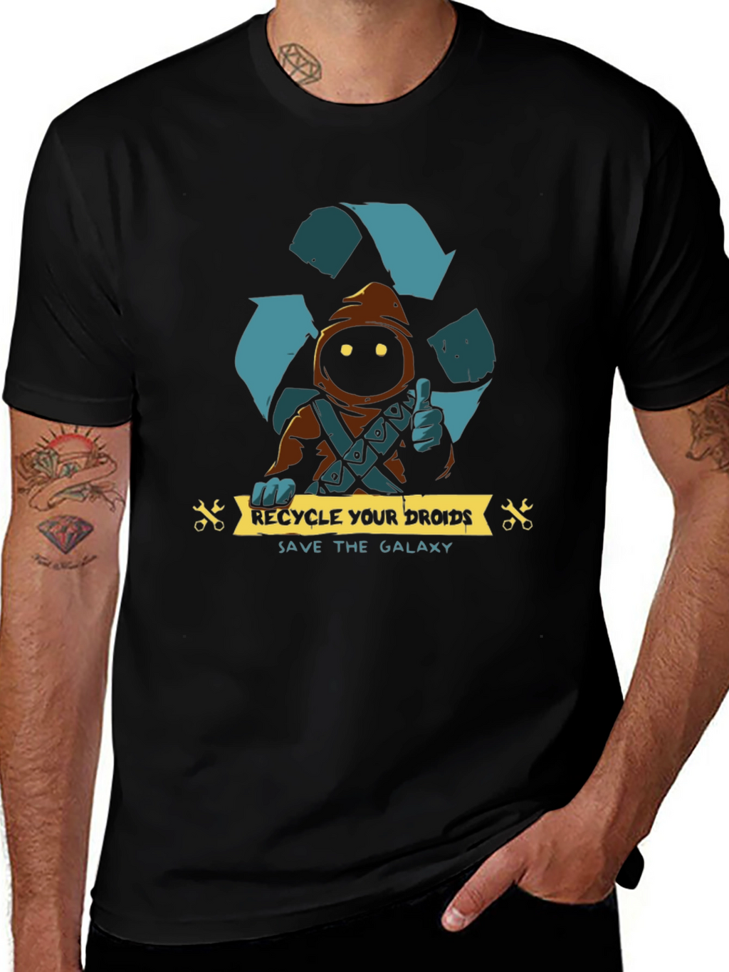 Recycle Droids Save Galaxy T-Shirt