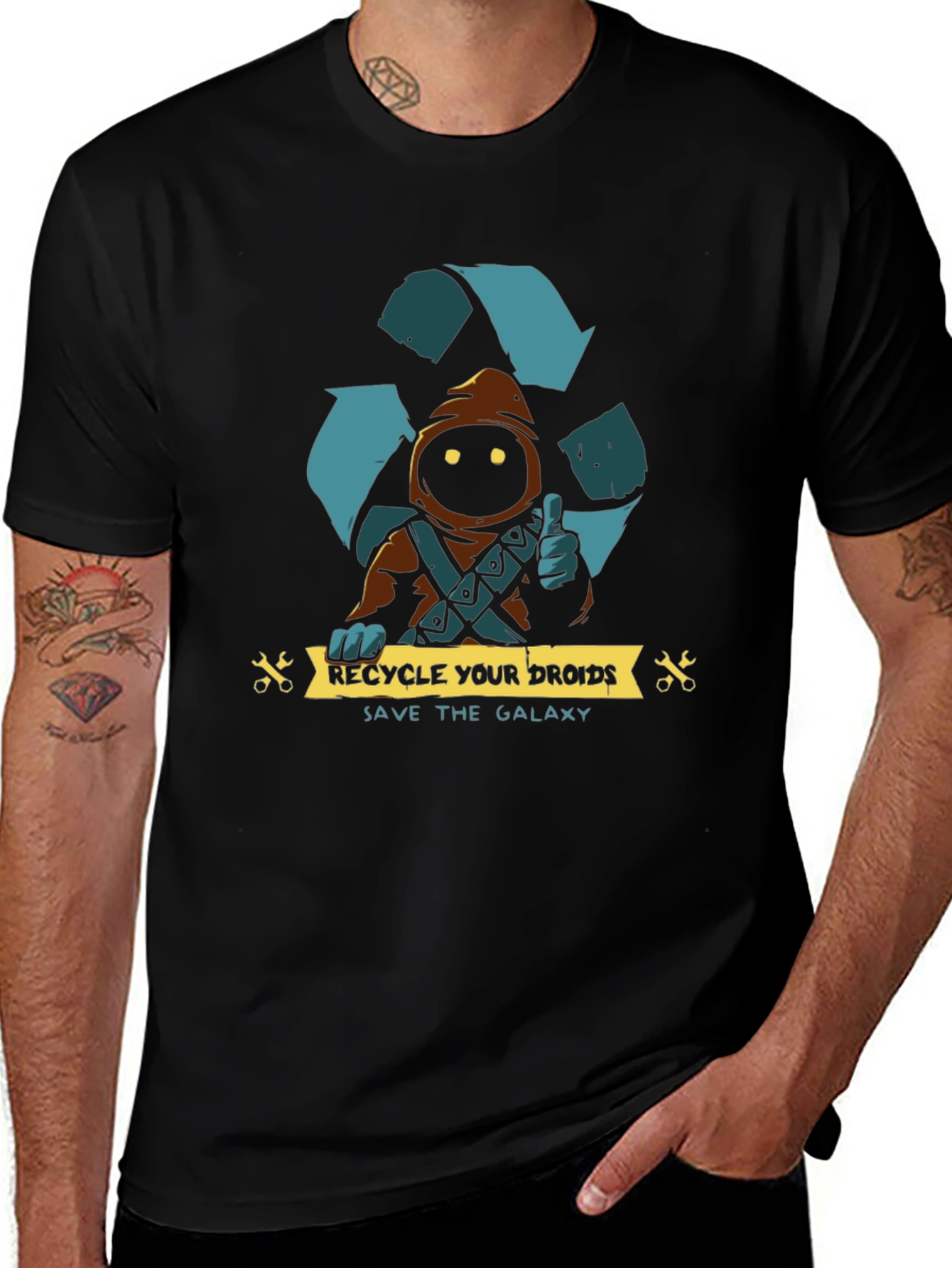 Recycle Droids Save Galaxy T-Shirt