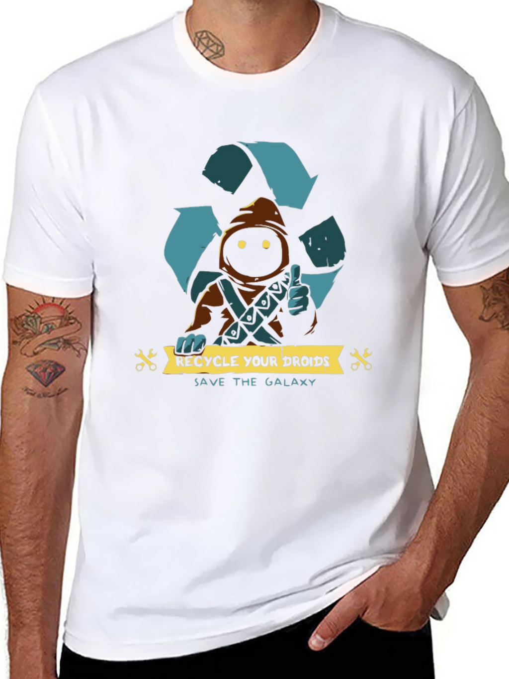 Recycle Droids Save Galaxy T-Shirt