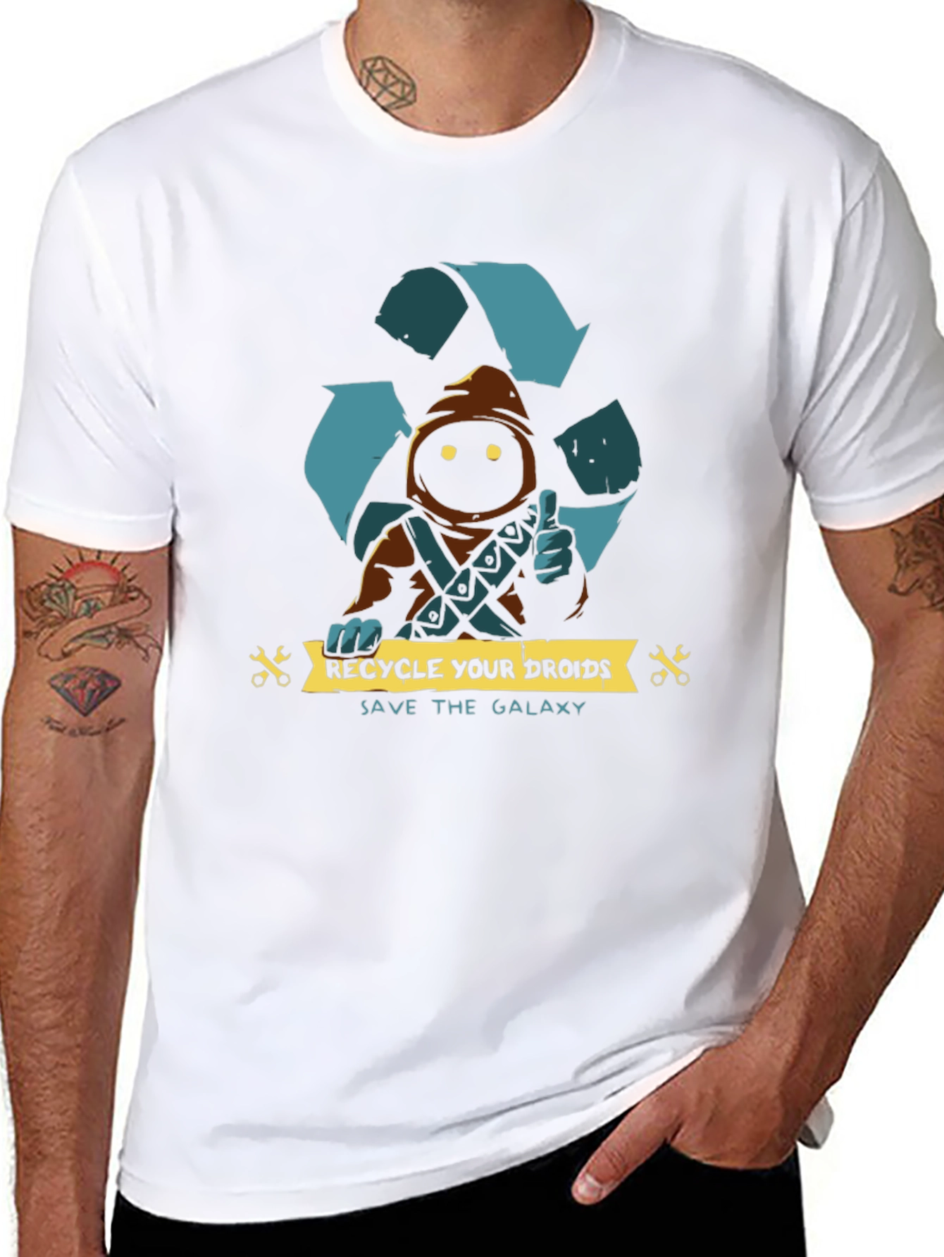 Recycle Droids Save Galaxy T-Shirt