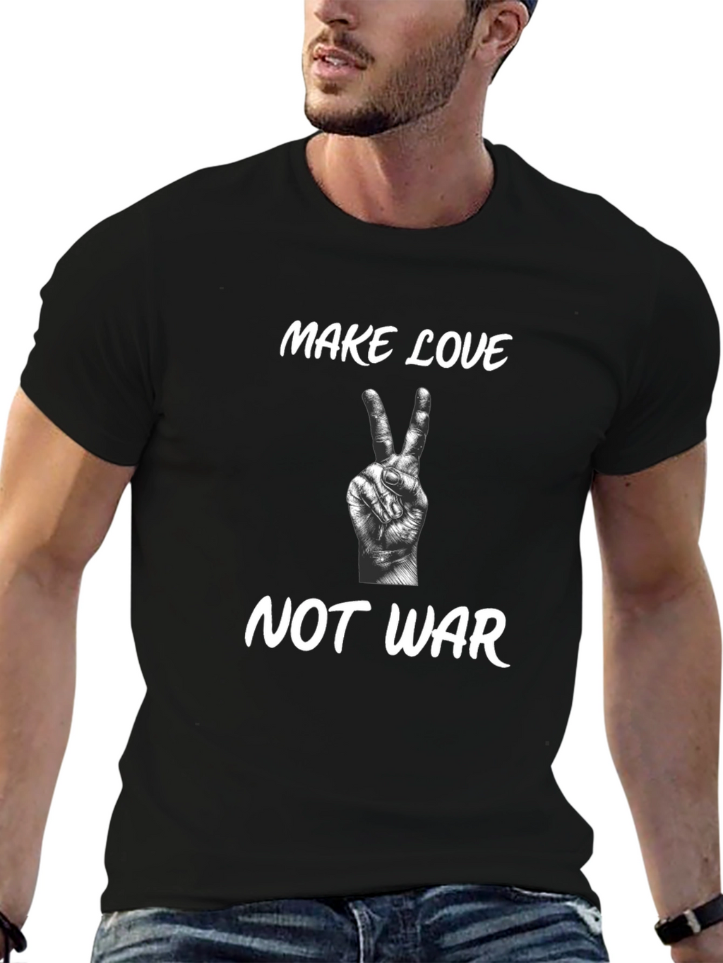 Make Love Not War Graphic T-Shirt