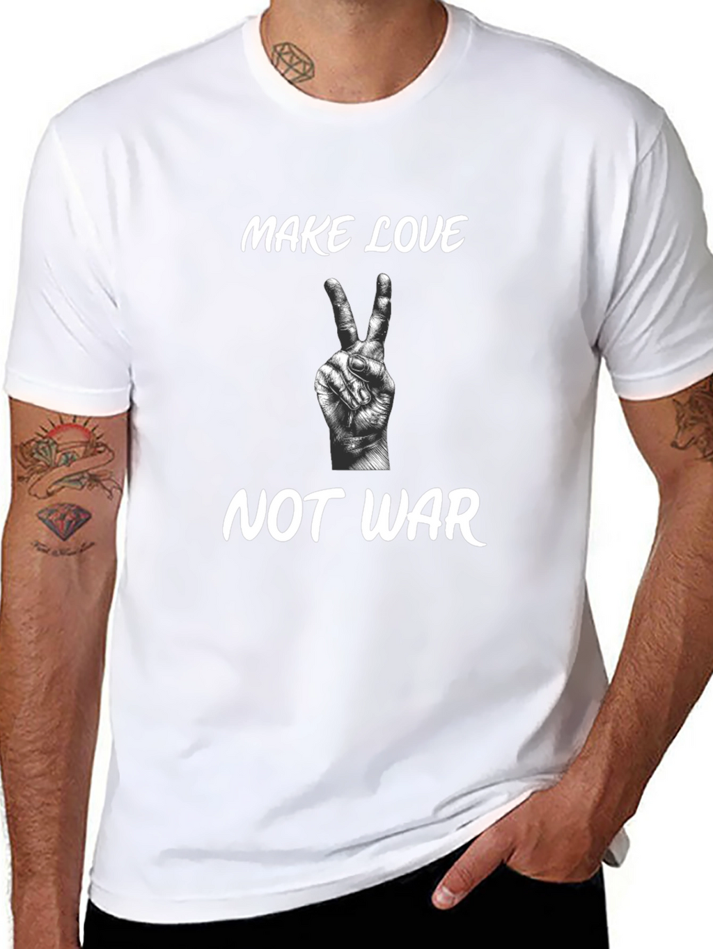 Make Love Not War Graphic T-Shirt