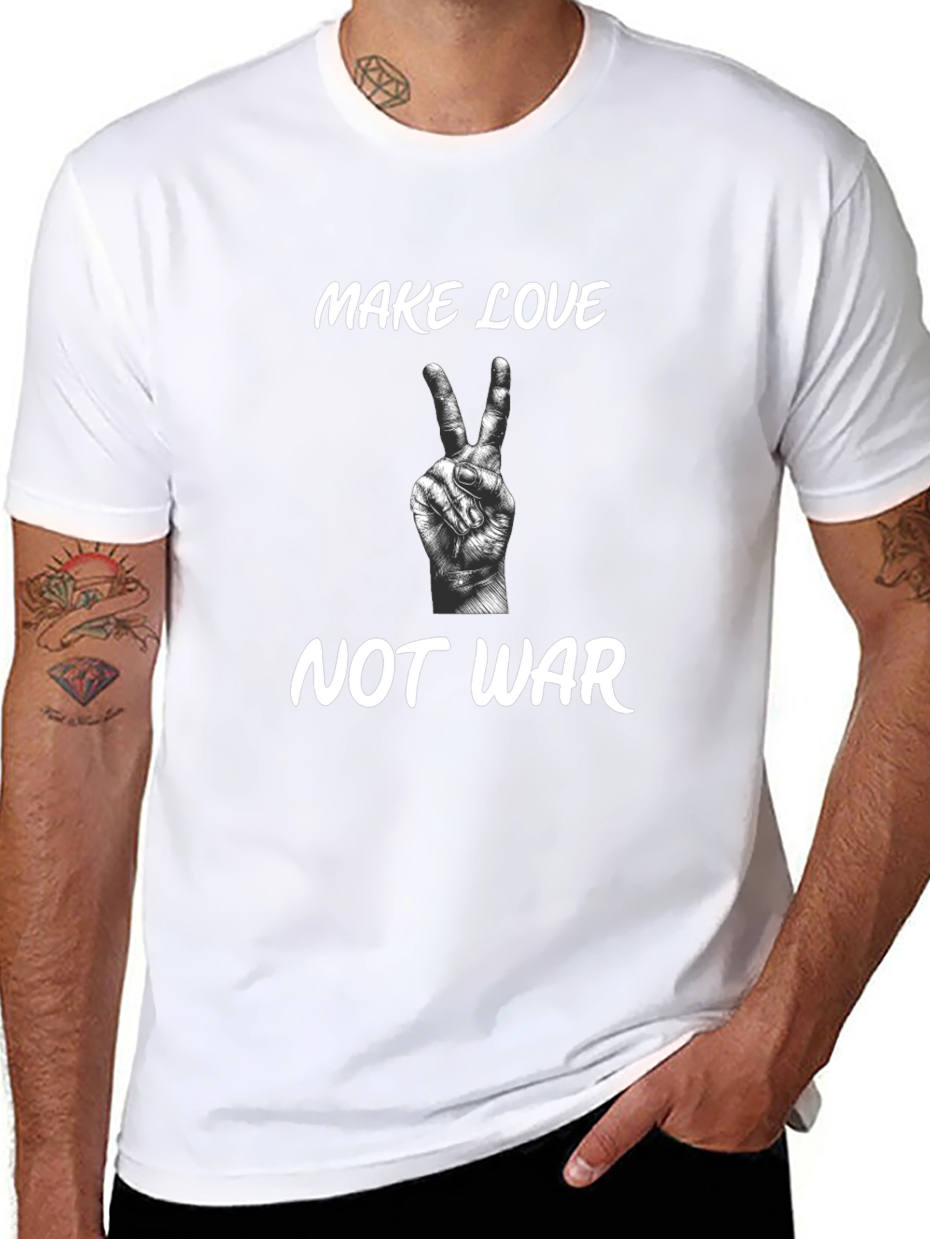 Make Love Not War Graphic T-Shirt