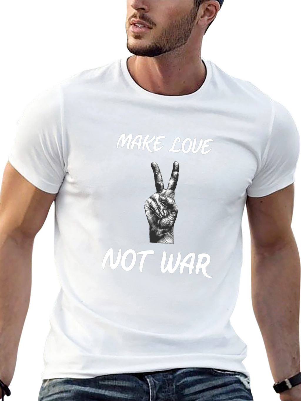 Make Love Not War Graphic T-Shirt