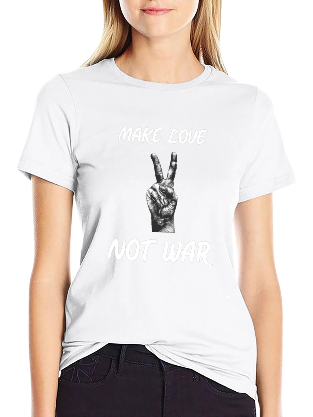 Make Love Not War Graphic T-Shirt