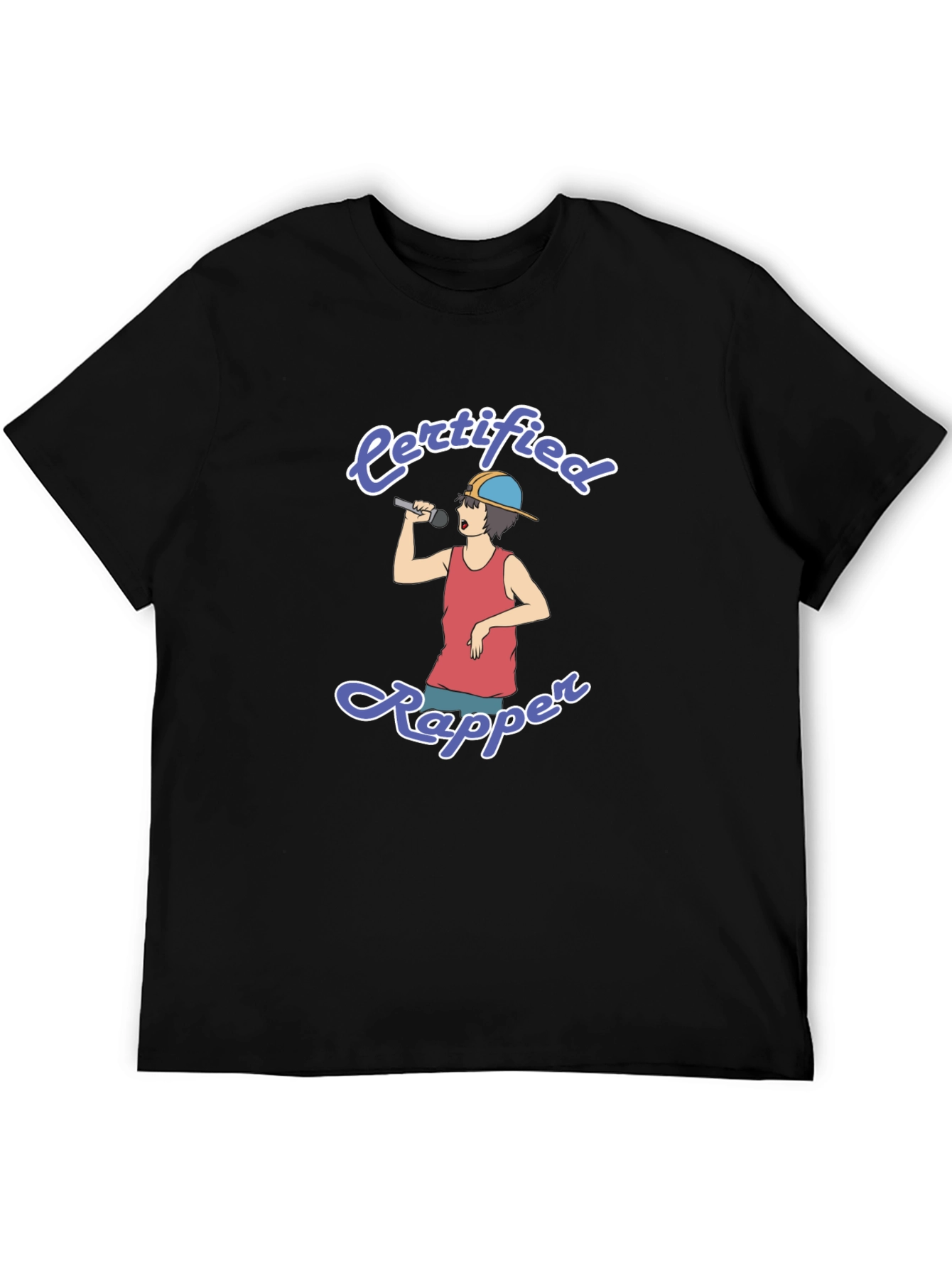 Certified Rapper Graphic Tee - Black