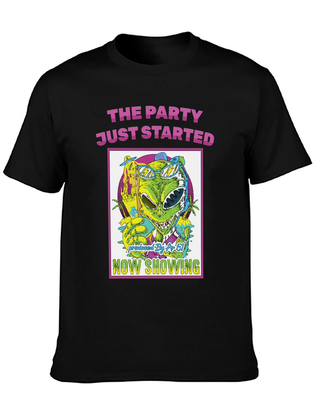 The Party Just Started Alien Graphic T-Shirt