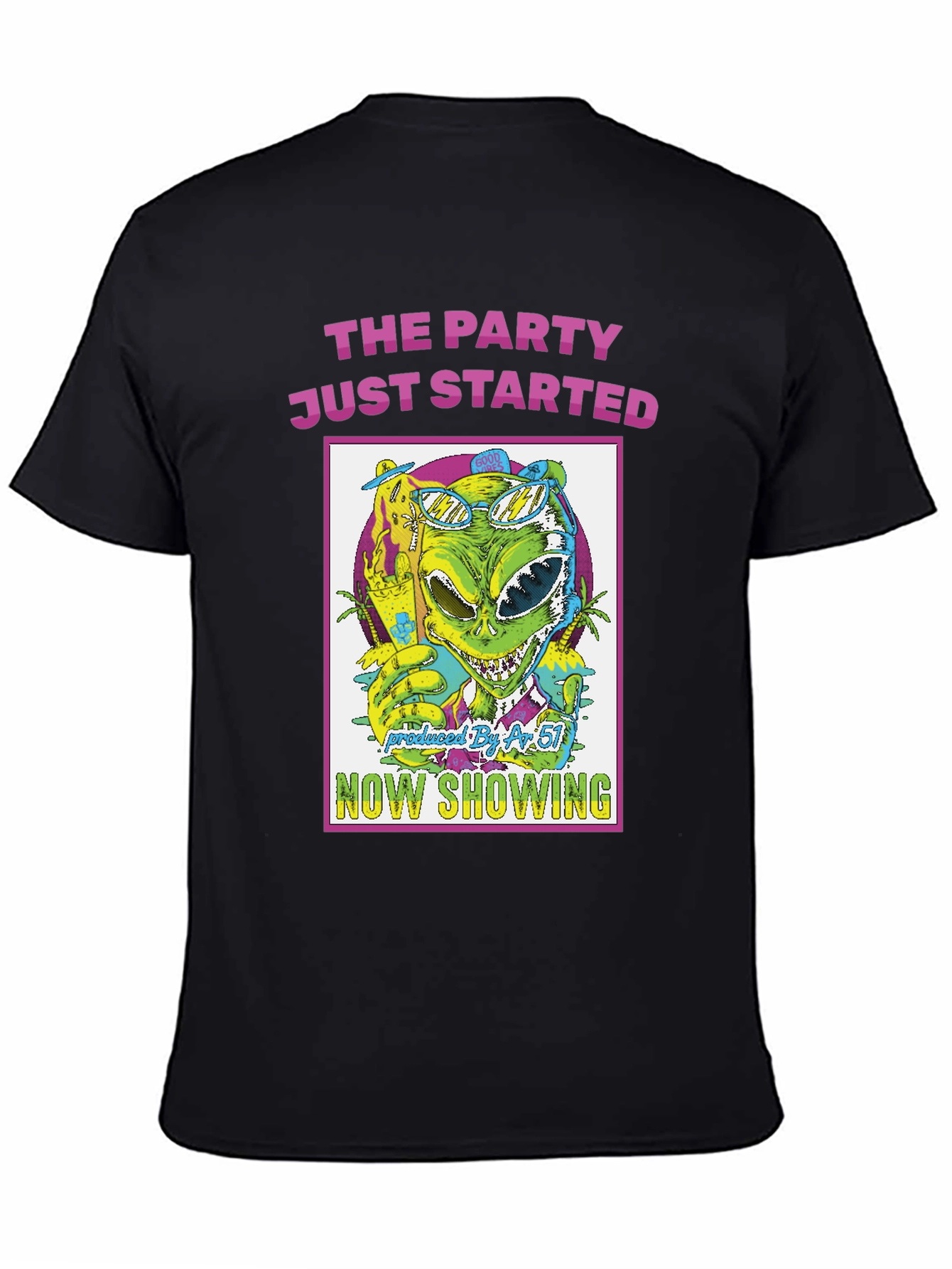 The Party Just Started Alien Graphic T-Shirt