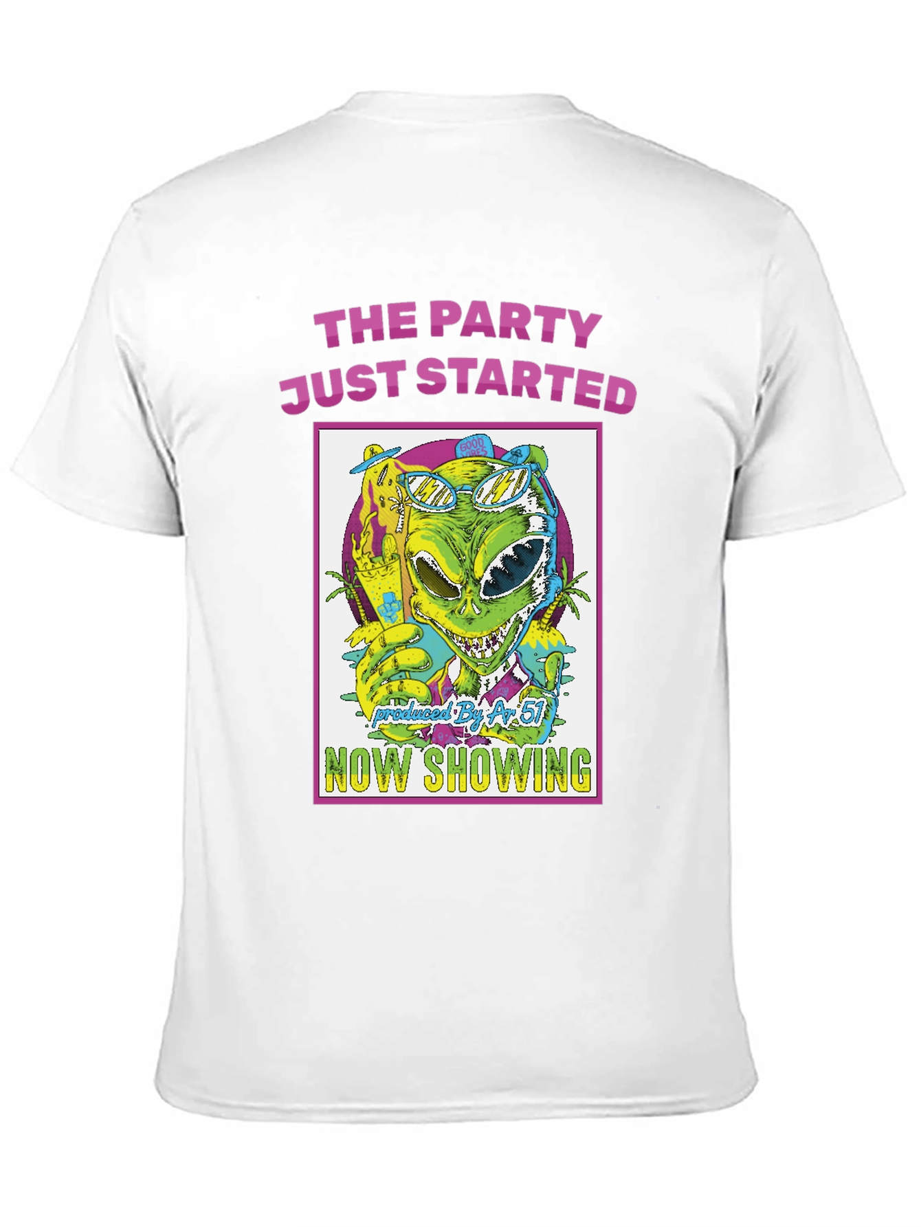 The Party Just Started Alien Graphic T-Shirt
