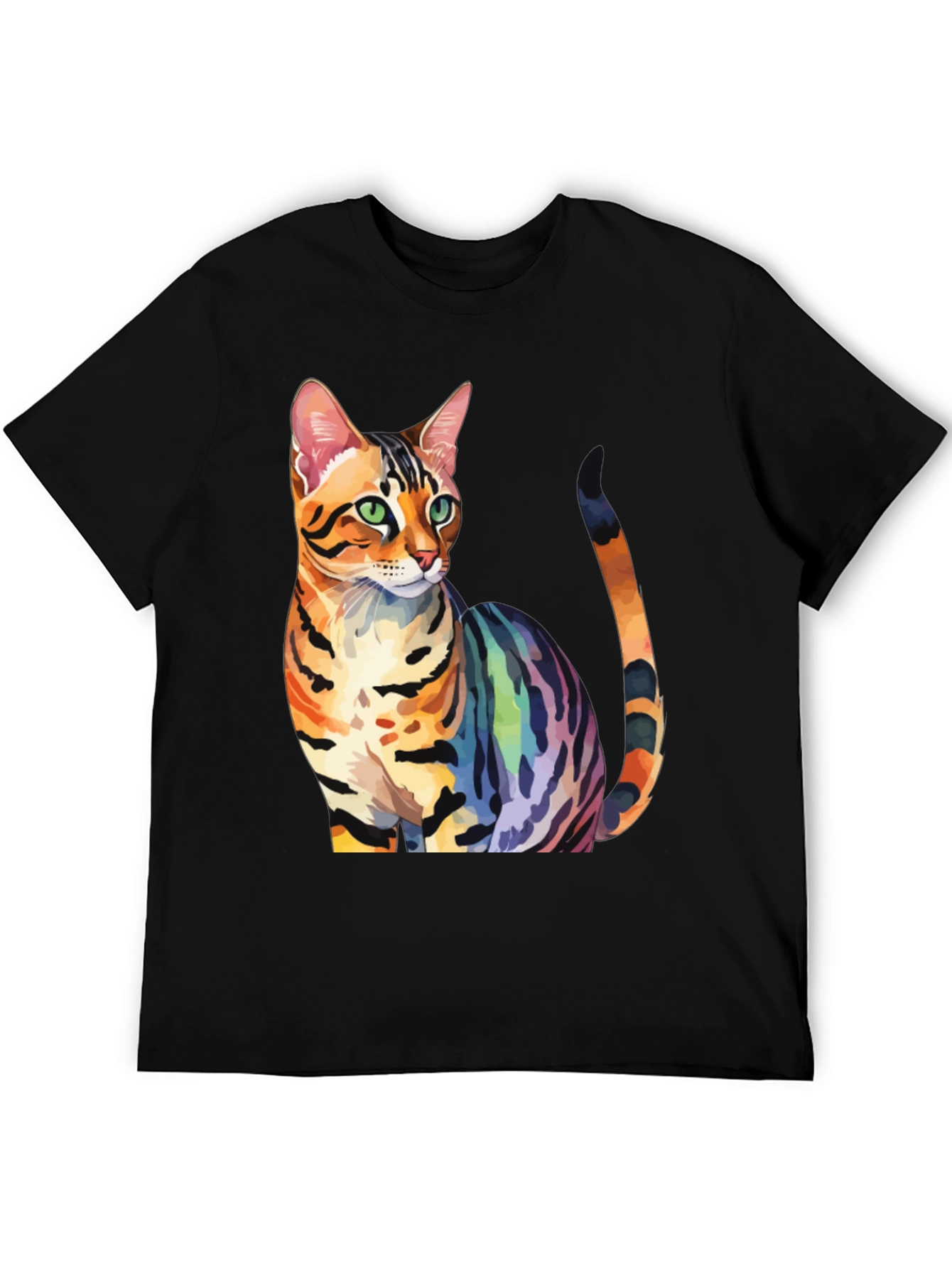 Rainbow Bengal Cat T-Shirt