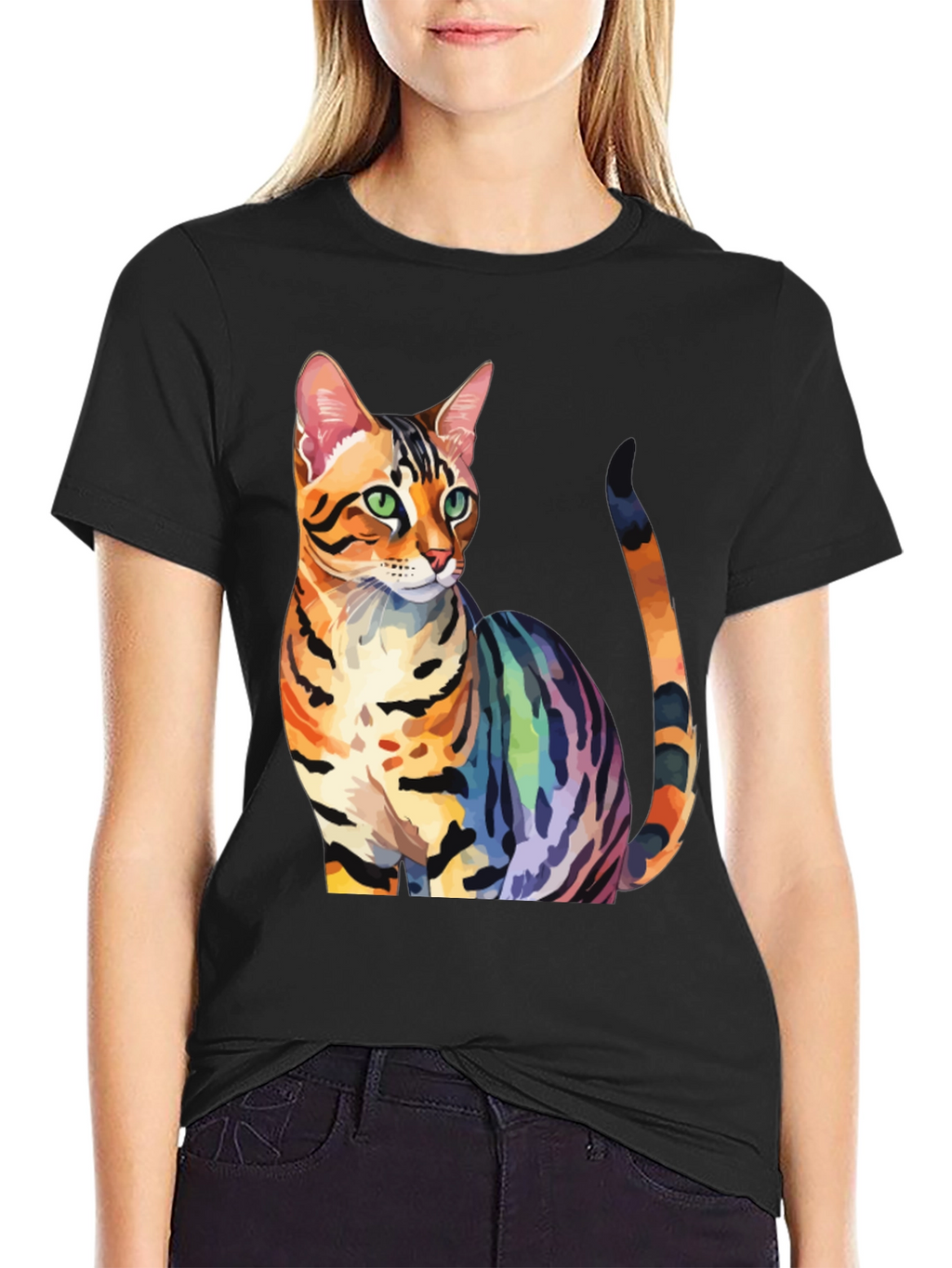 Rainbow Bengal Cat T-Shirt