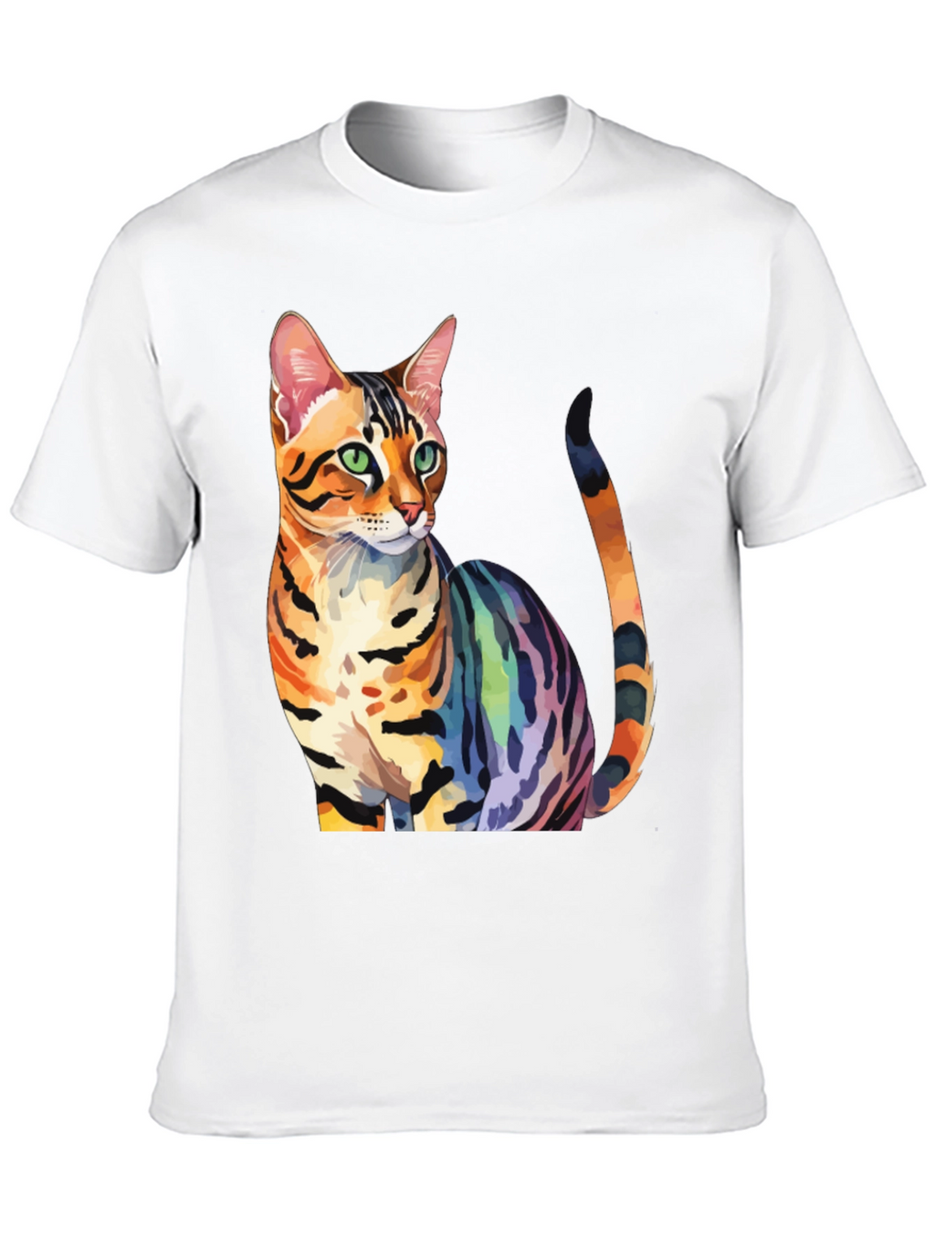 Rainbow Bengal Cat T-Shirt