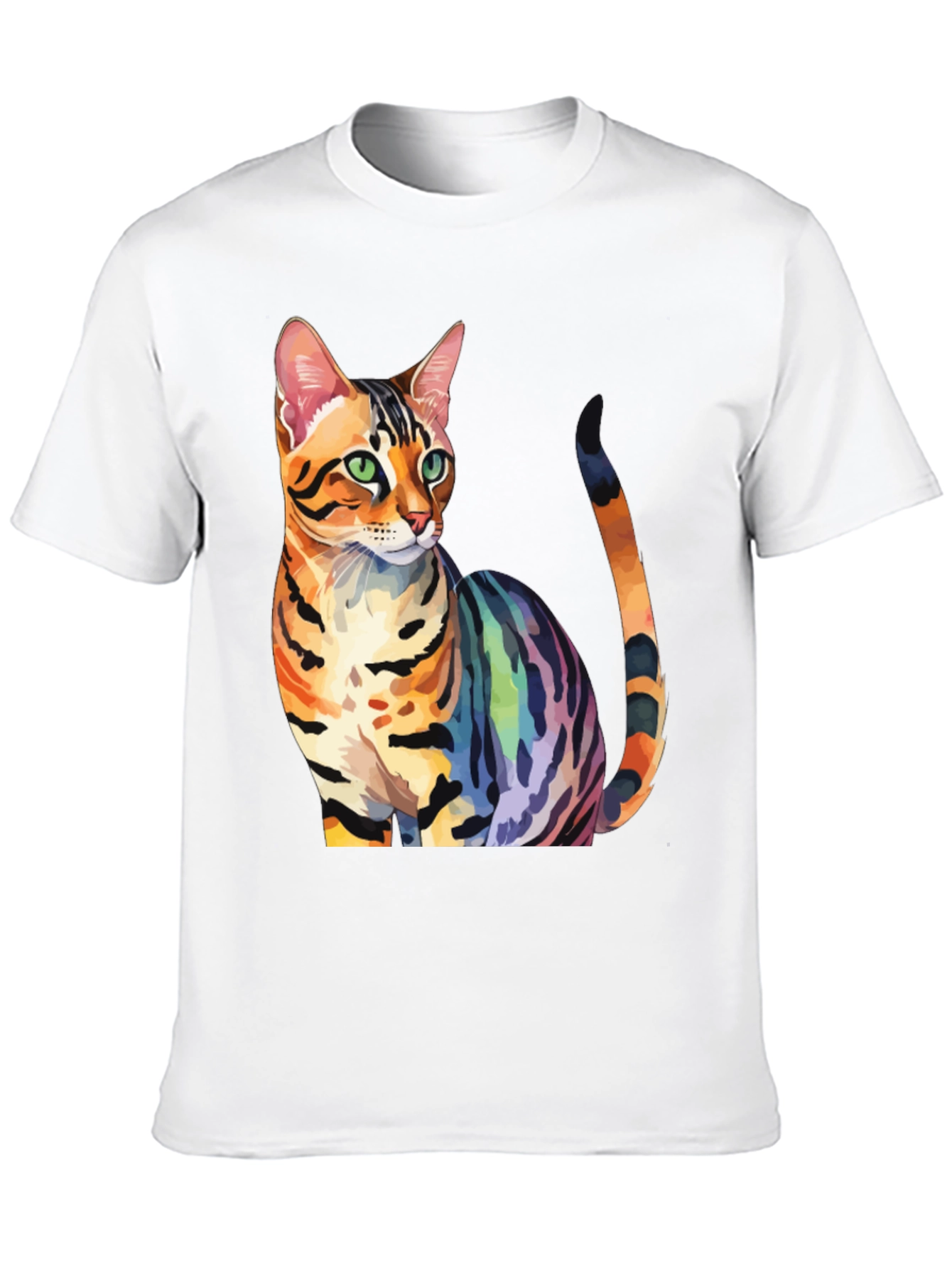 Rainbow Bengal Cat T-Shirt