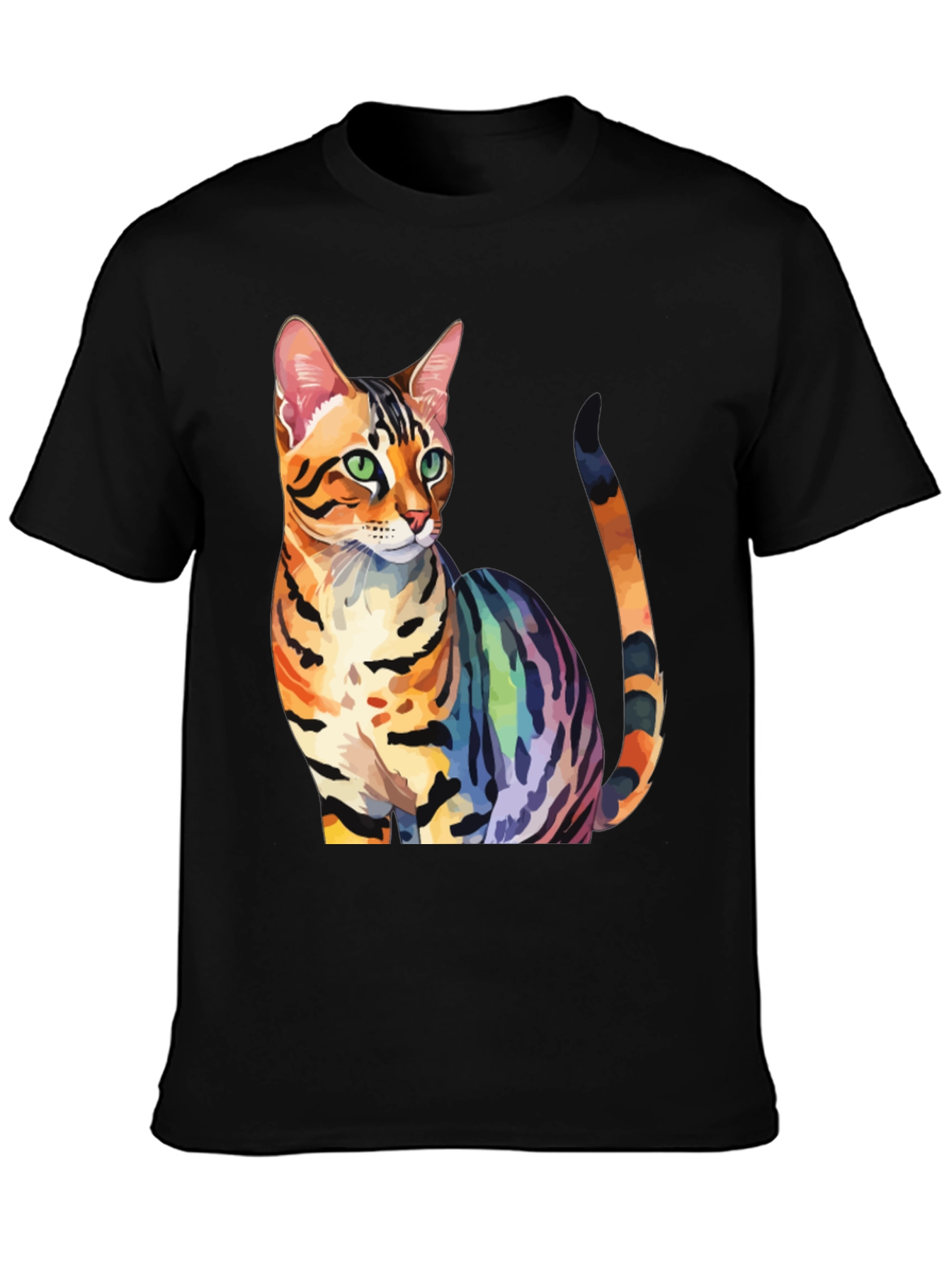Rainbow Bengal Cat T-Shirt