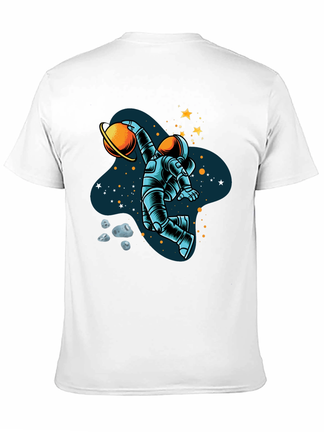 Astronaut Dunking Planet Graphic Tee