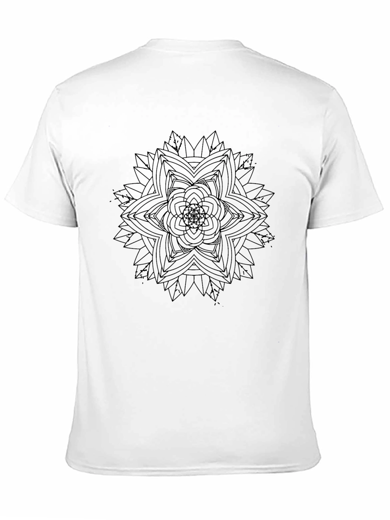 Geometric Mandala T-Shirt - Stylish Black Tee
