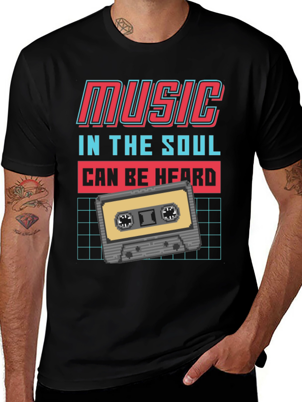 Retro Music Cassette T-Shirt - In The Soul