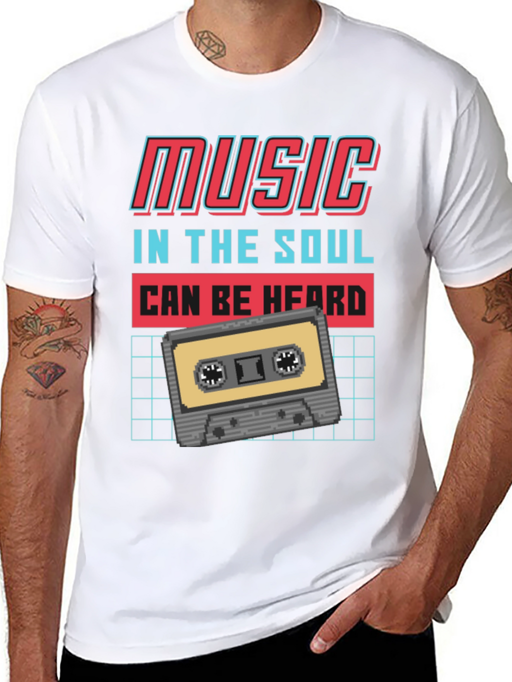 Retro Music Cassette T-Shirt - In The Soul