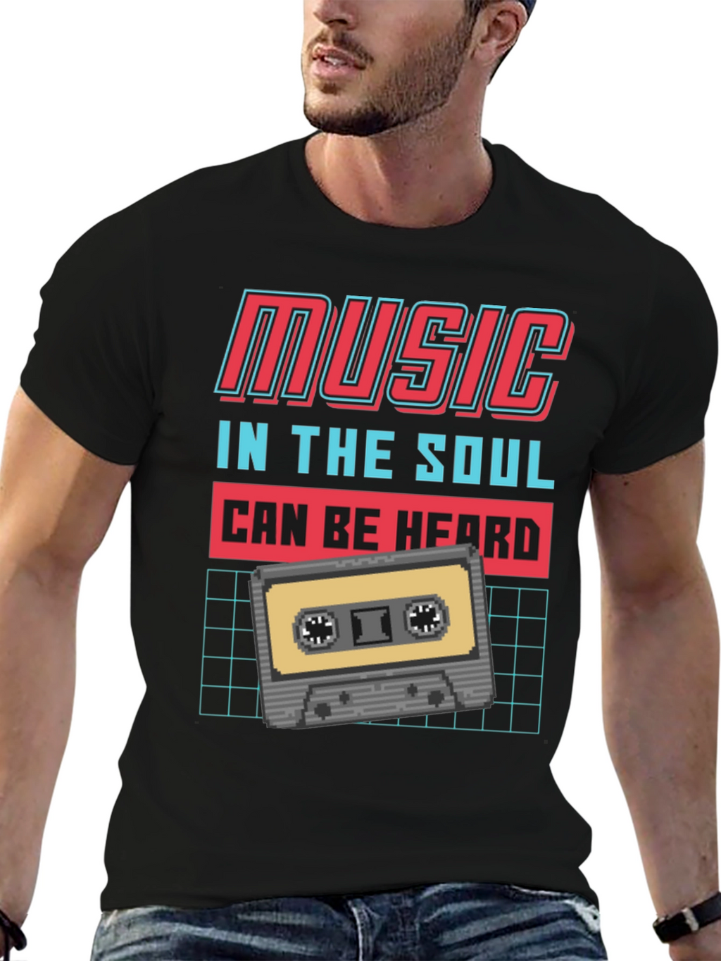 Retro Music Cassette T-Shirt - In The Soul