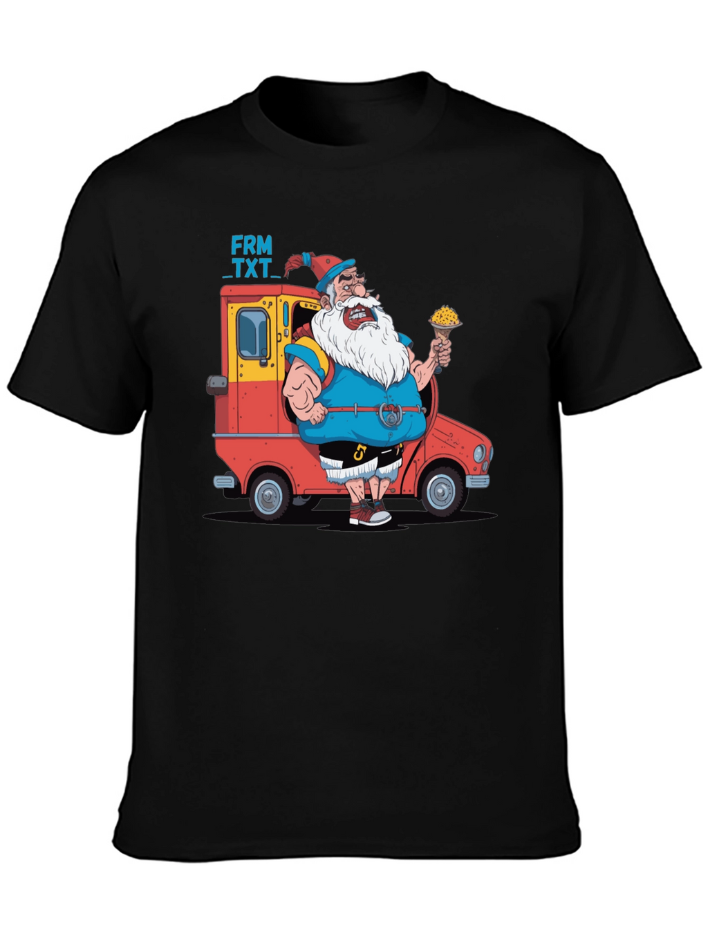 Cartoon Santa T-Shirt